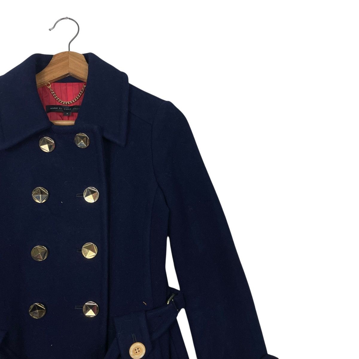 Marc Jacobs Marc By Marc Jacobs Double Breasted Wool Coat Size XS / US 0-2 / IT 36-38 - 6 Thumbnail
