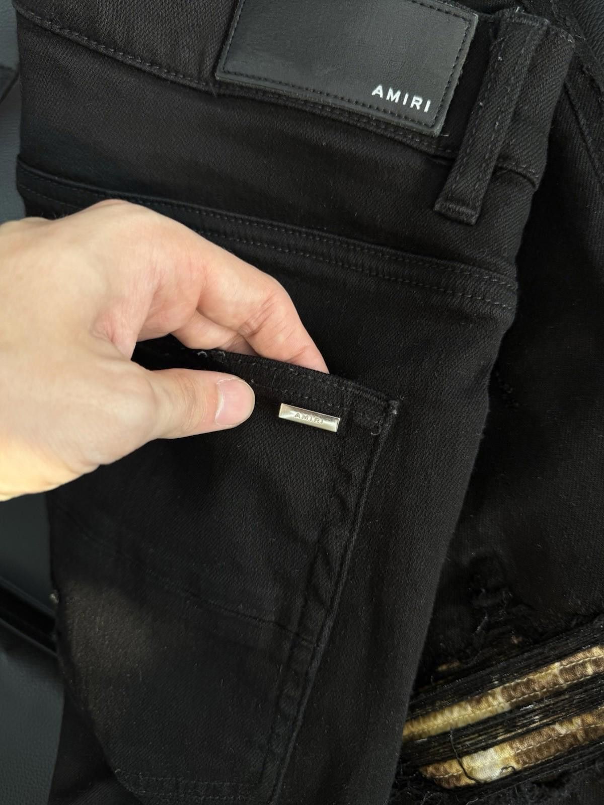 Amiri Size 31 - Amiri Black Jeans $1290 Retail Denim Color Patch Size US 31 - 8 Thumbnail