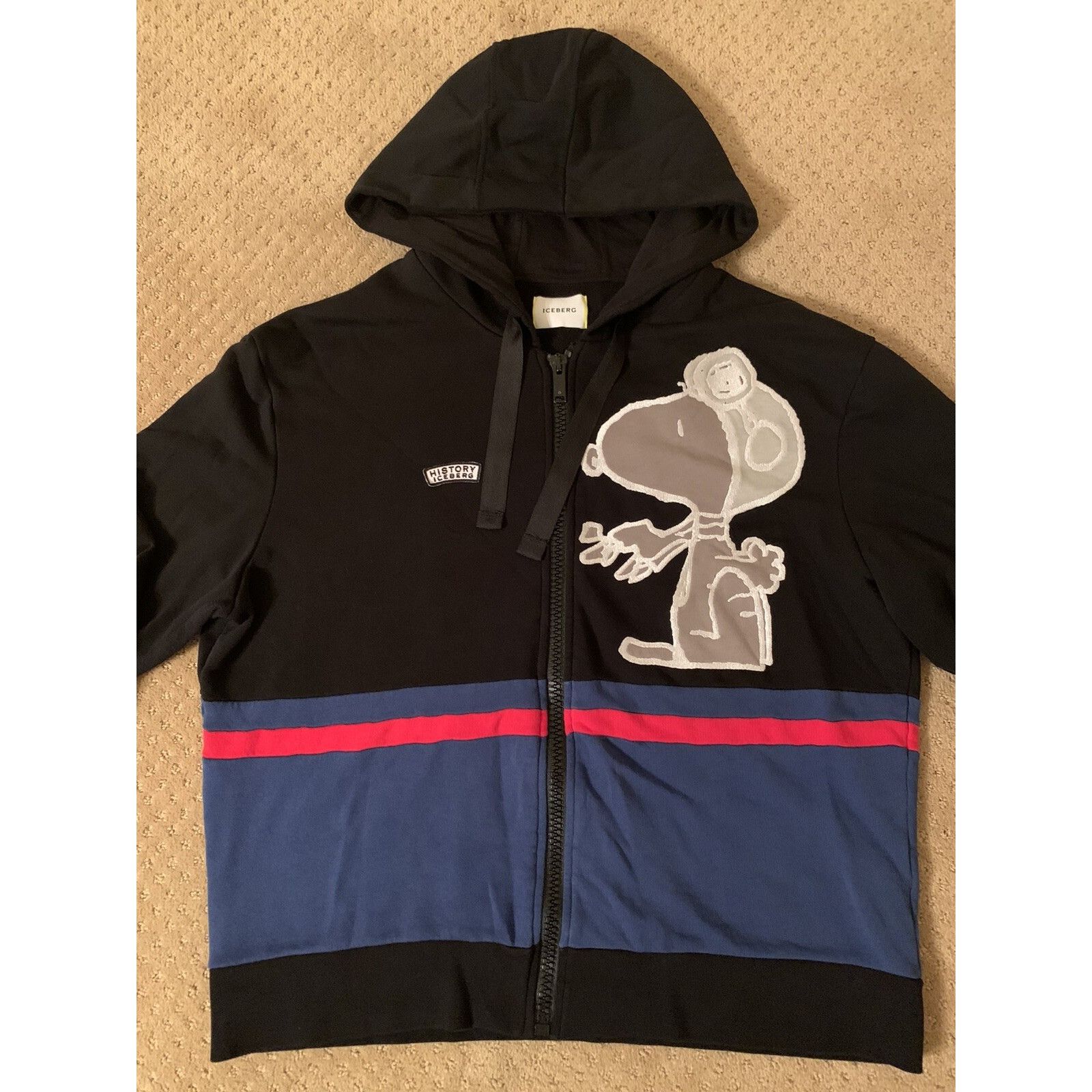 Iceberg Iceberg History Snoopy Full Zip Hoodie Sweater Peanuts Black Size US L / EU 52-54 / 3 - 5 Thumbnail