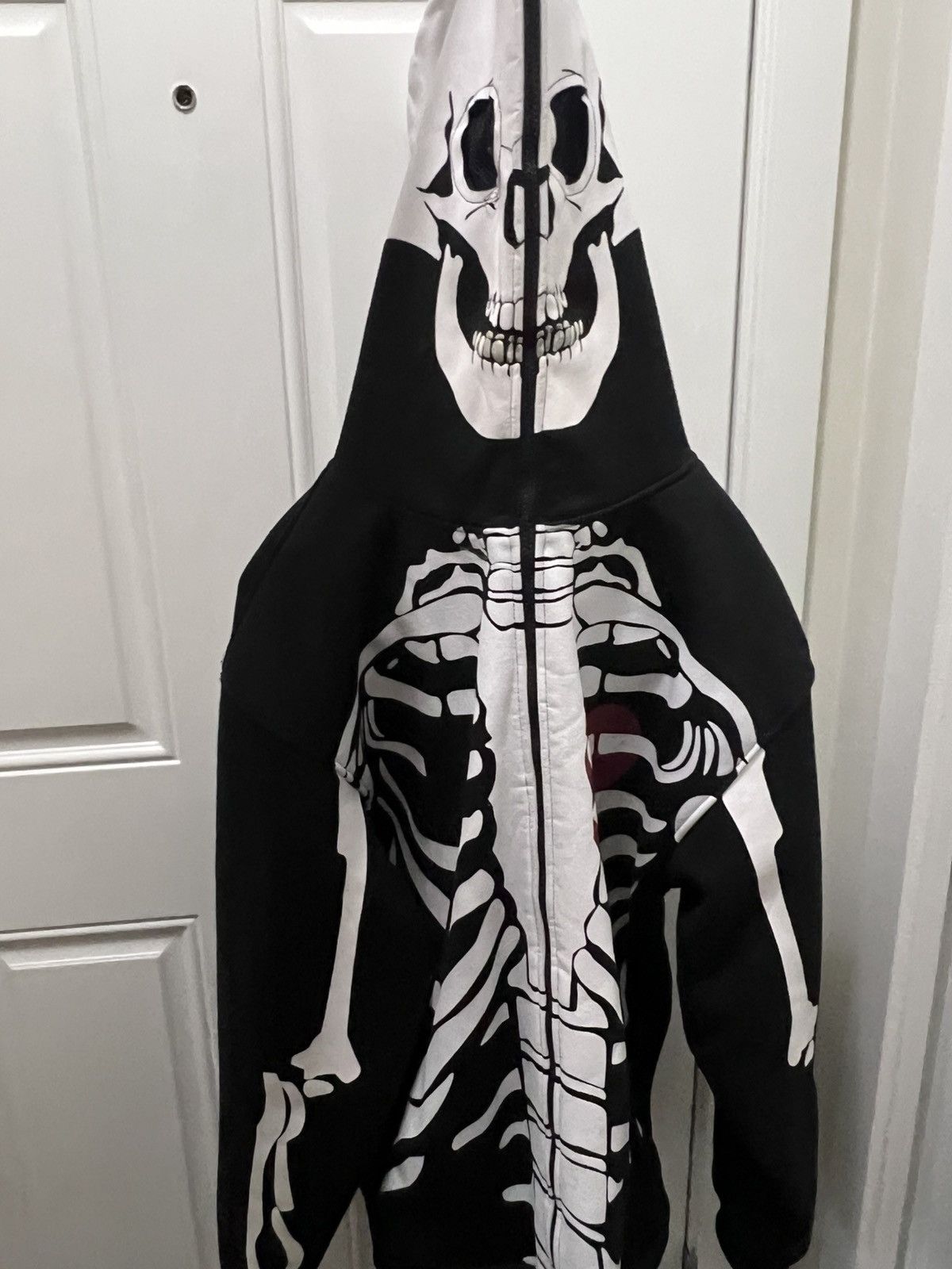 Mecca × Vintage Vintage Y2K Mecca Jeans Skeleton Full Zip Hoodie Black Size US L / EU 52-54 / 3 - 1 Thumbnail