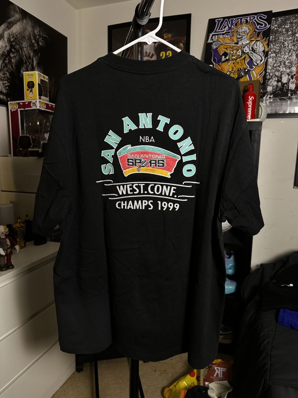 NBA Mitchell and Ness Spurs NBA Tee🏀🔥 Size US L / EU 52-54 / 3 - 6 Thumbnail