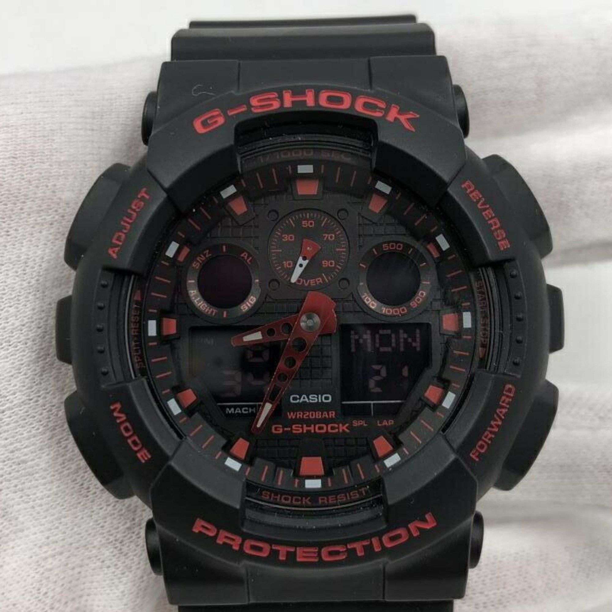 image of Casio G-Shock Watch Ga-100Bnr-1Ajf Quartz G-Shock in Blue, Women's