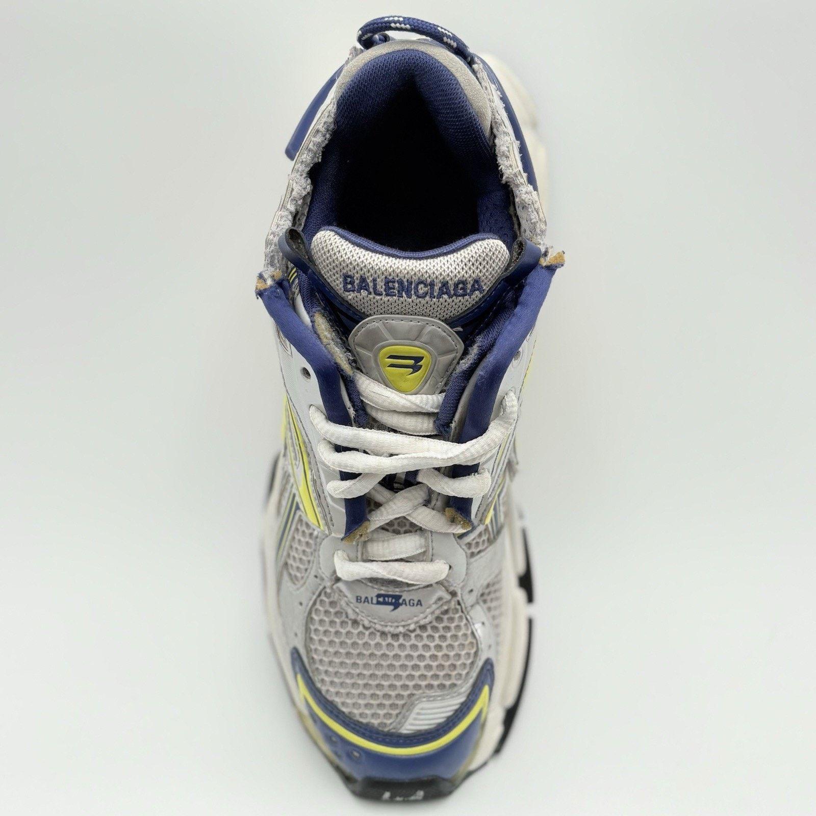 Balenciaga Balenciaga Runner ' White Blue Yellow ' | GOOD CONDITION! Size US 8 / EU 41 - 5 Thumbnail
