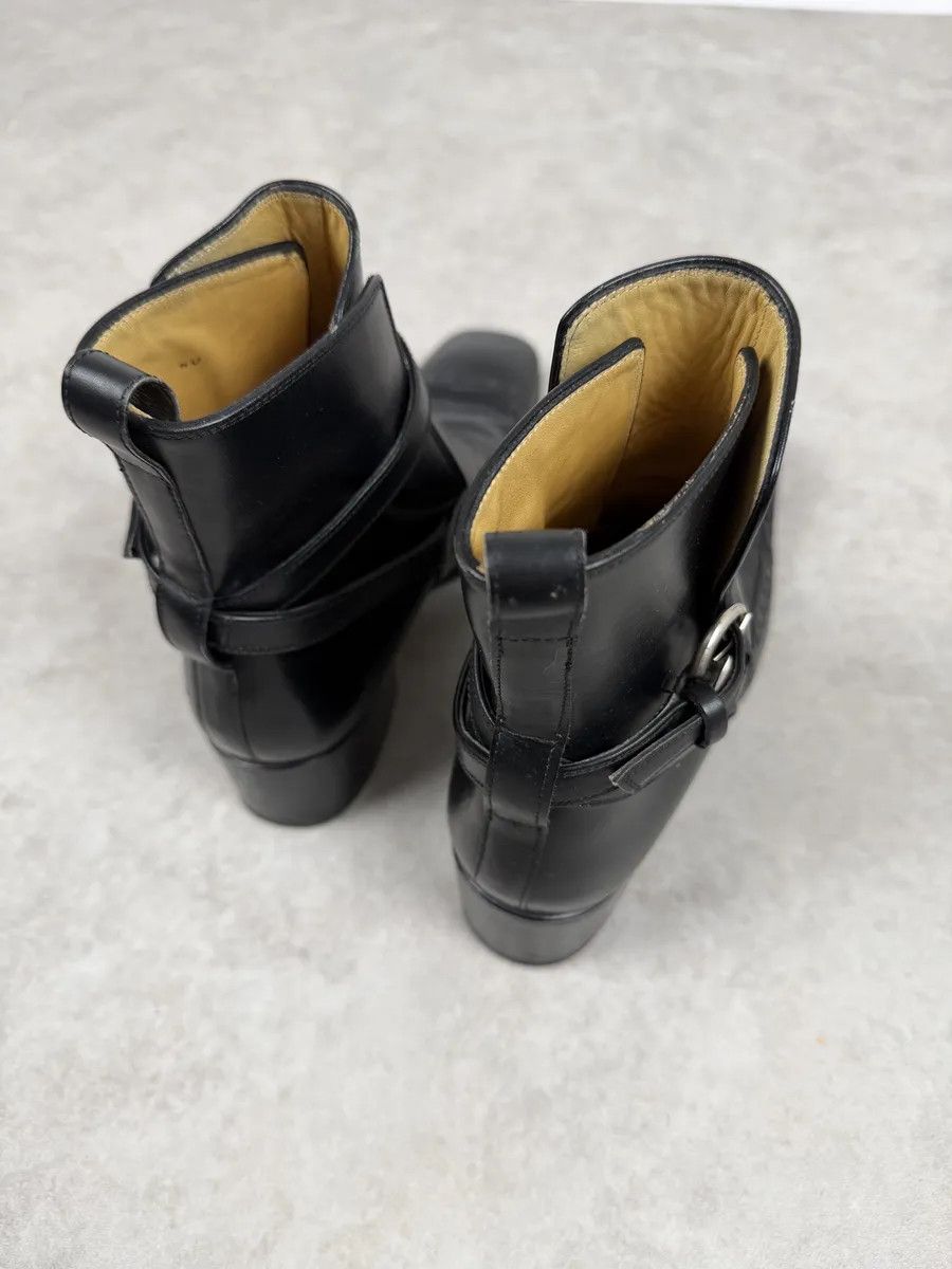 Yves Saint Laurent FW2004 Yves Saint Laurent Black Leather Ankle Boots Size US 7.5 / EU 40-41 - 5 Thumbnail