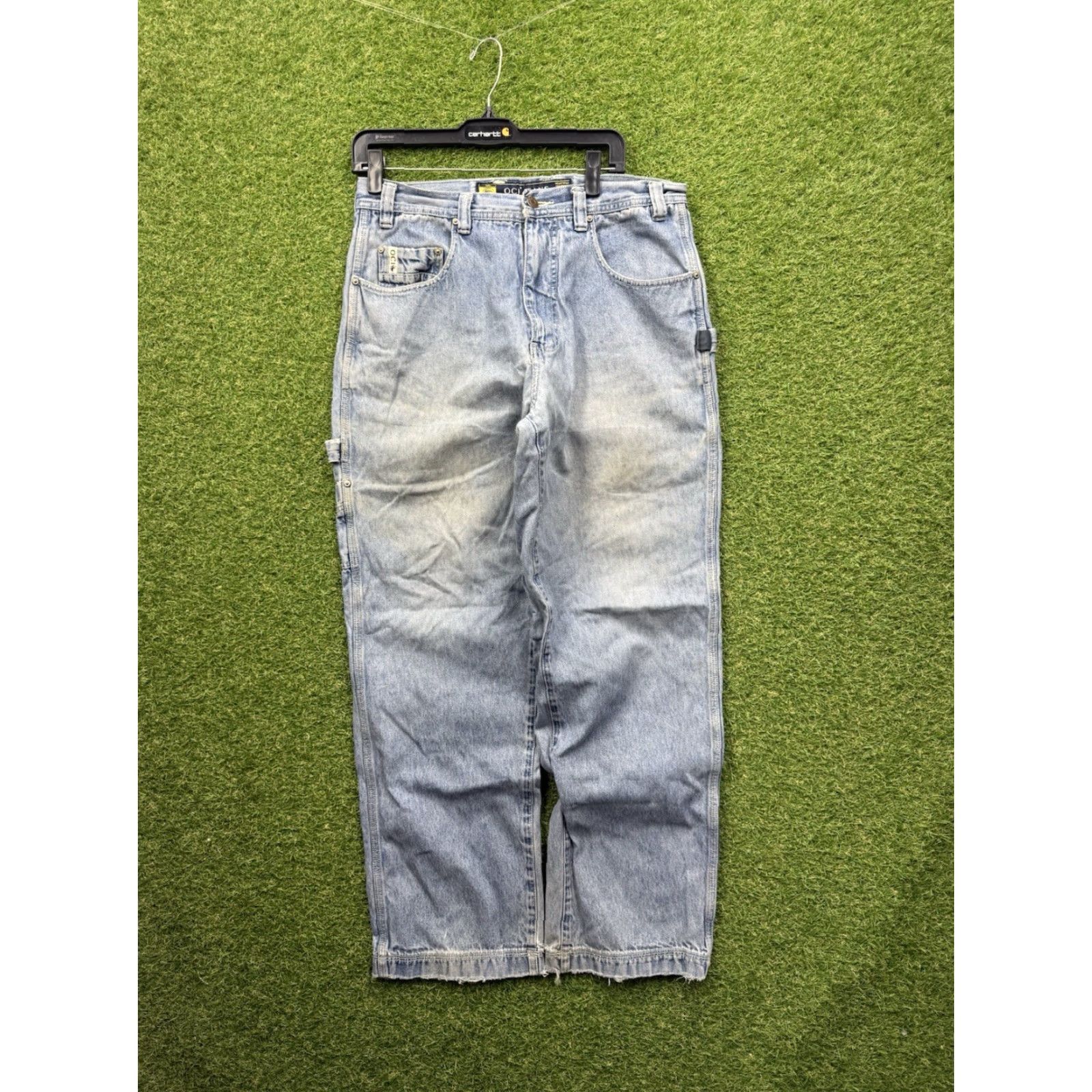 Vintage VINTAGE OCi Jeans 32x34 Light Wash Distressed Wide-Leg Baggy Hip Hop 90s Mens Size US 32 / EU 48 - 2 Thumbnail