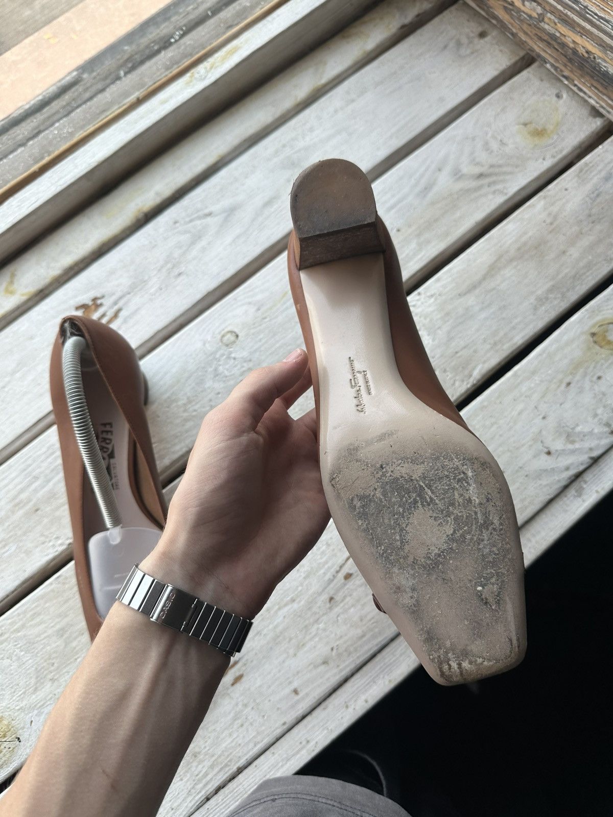 Salvatore Ferragamo RARE❗️Salvatore Ferragamo Women Shoes flats heels Size US 11 / IT 41 - 14 Thumbnail