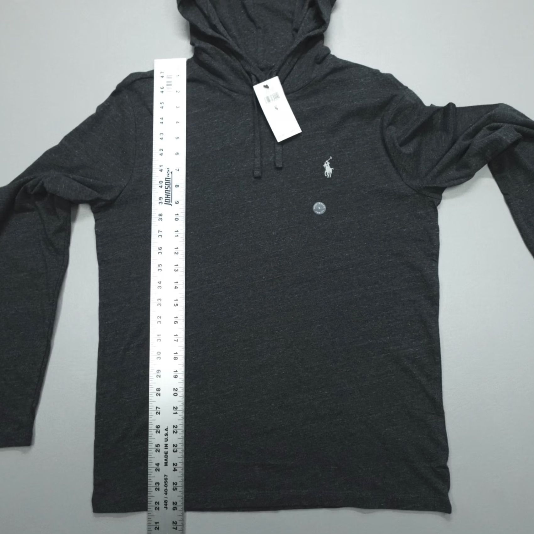Polo Ralph Lauren Re-engineered Title: Polo Ralph Lauren Lightweight Hoodie Mens Size S Cotton Pony Logo Black Htr Size US S / EU 44-46 / 1 - 6 Thumbnail