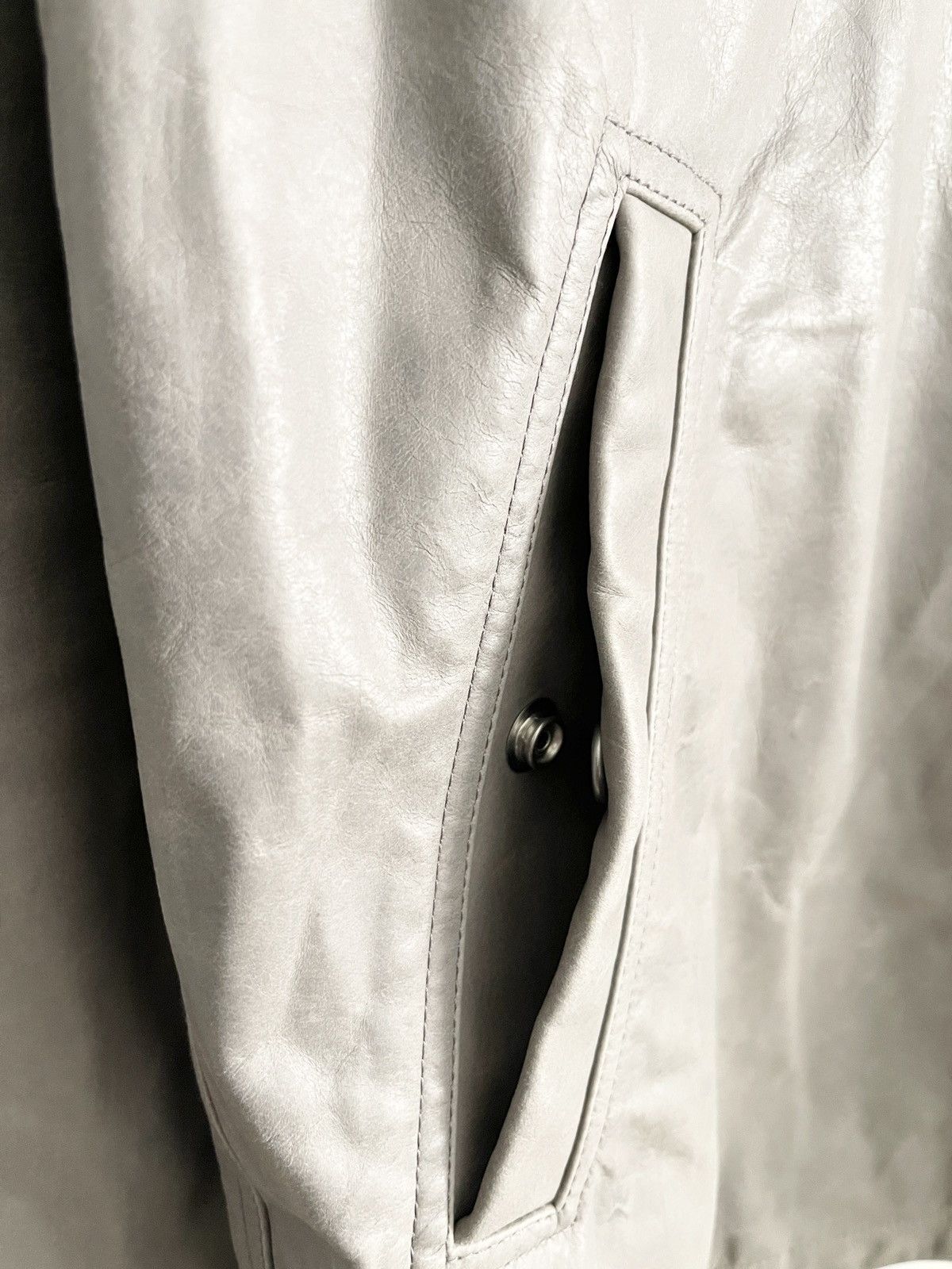 Rick Owens STEAL! SS24 Rick Owens Brad Leather Jacket Size US S / EU 44-46 / 1 - 7 Thumbnail