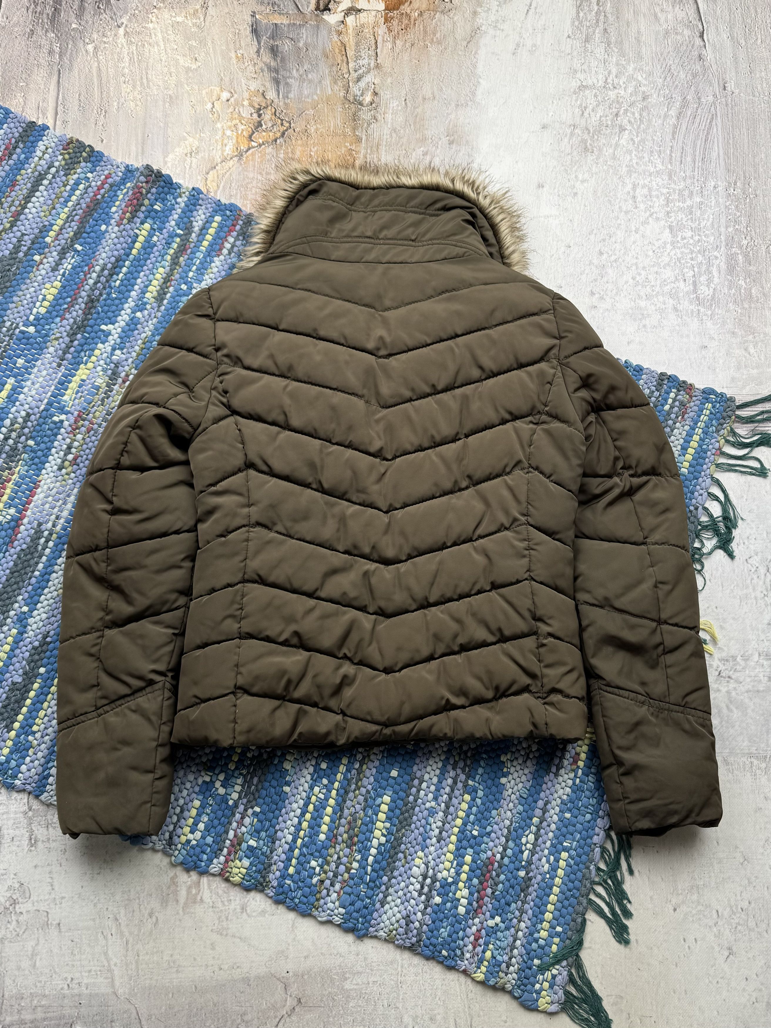 Japanese Brand Vintage Jacket With Faux Fur Neck A297D15(173) Size M / US 6-8 / IT 42-44 - 5 Thumbnail
