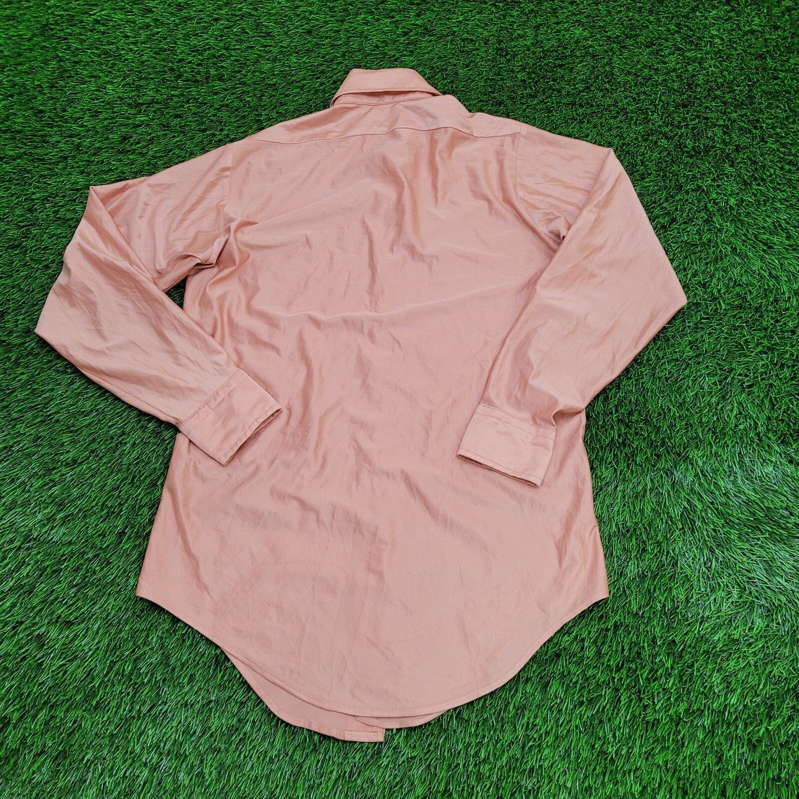 Vintage VTG 70s Munleigh Shirtmakers Qiana Nylon Button Shirt S/M Size US M / EU 48-50 / 2 - 5 Thumbnail
