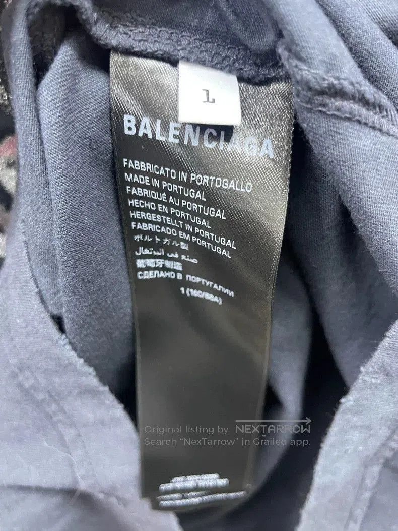Balenciaga Balenciaga 25SS Sequin Distressed Tee. Size US L / EU 52-54 / 3 - 6 Thumbnail