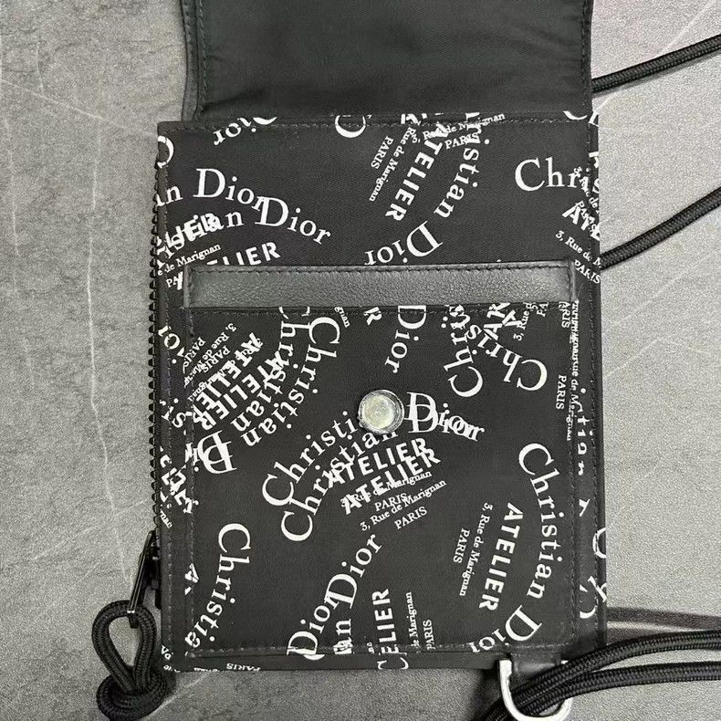 Dior DIOR Logo Print Coin Purse-2506 Size ONE SIZE - 2 Thumbnail