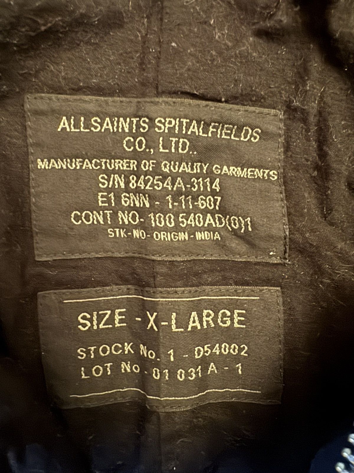 Allsaints Allsaints Leather Puffer Coat Size US XL / EU 56 / 4 - 7 Thumbnail