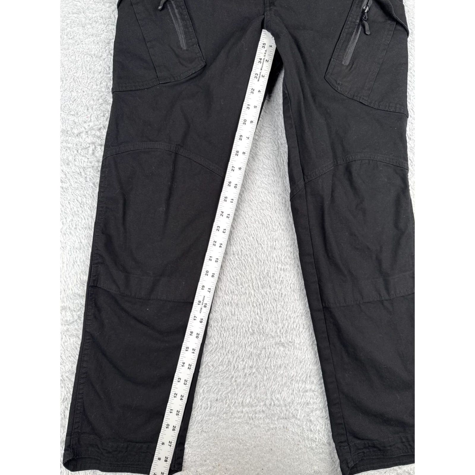 Vintage S. Archon Tactical Pants Mens Medium Black Rip-stop Cotton Blend Cargo 34x29 Size US 31 - 7 Thumbnail