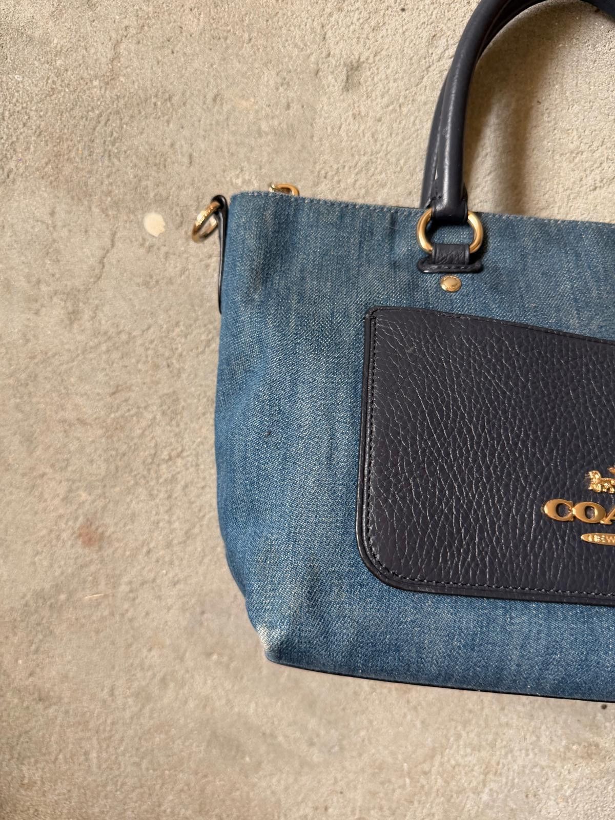 Coach Coach Emma Denim Shoulder Bag Blue/Navy Size ONE SIZE - 2 Thumbnail
