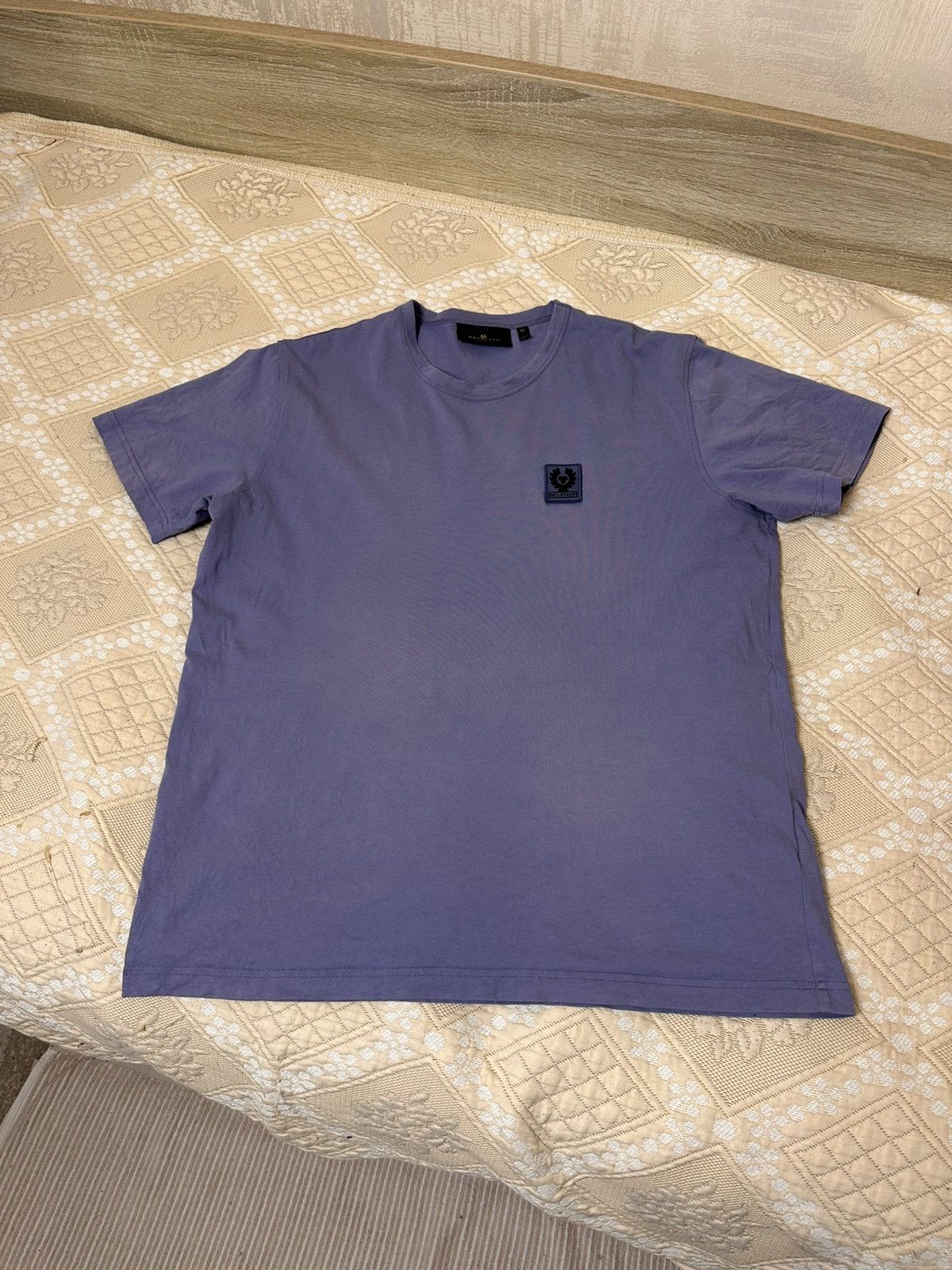 Belstaff 🔥 Belstaff Logo Purple T Shirt Faded Washed Y2K Streetwear Size US XL / EU 56 / 4 - 7 Thumbnail