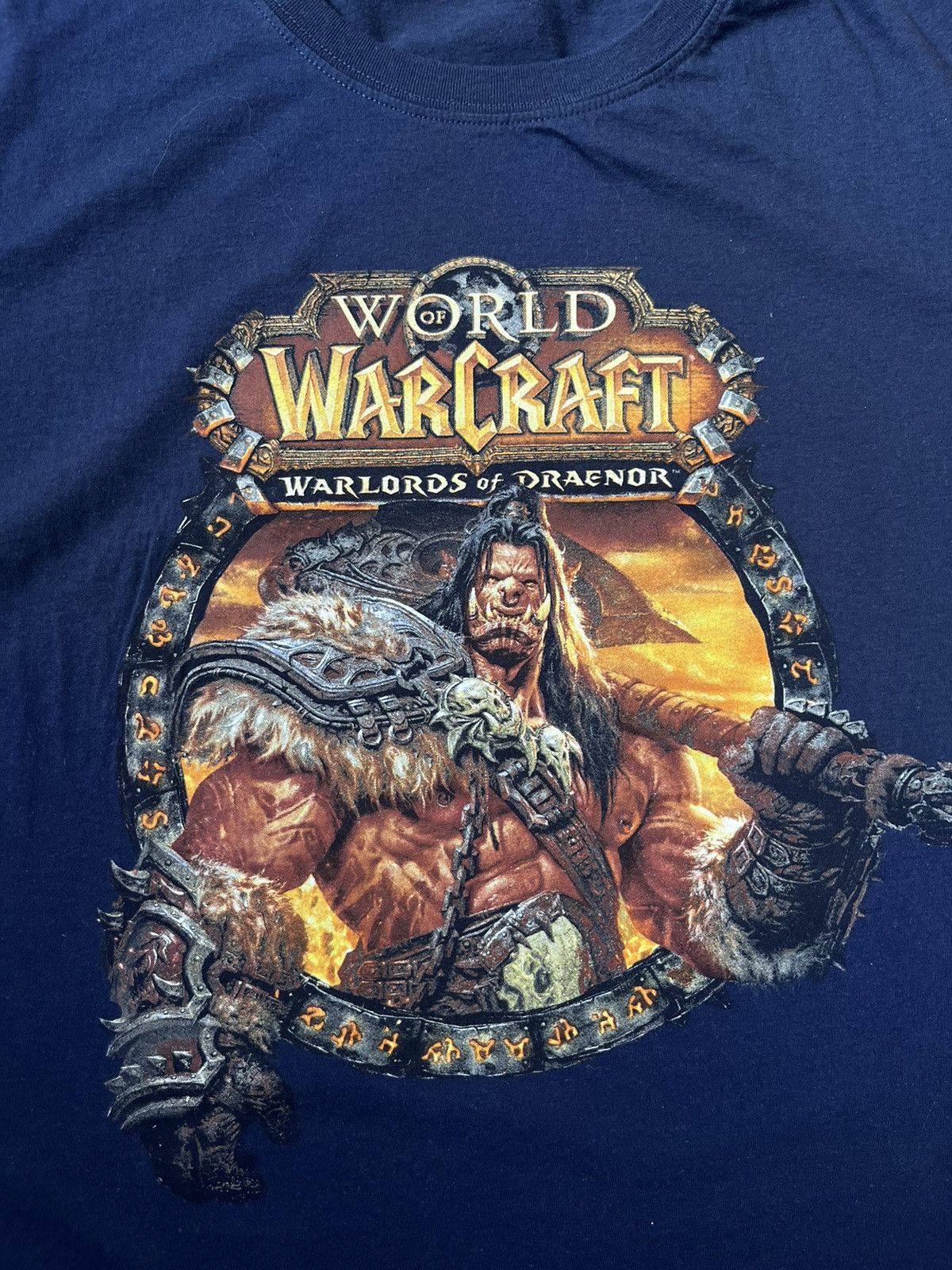 The Game Vintage World Of Warcraft Worlds Of Draenor Expansion Tee Size US M / EU 48-50 / 2 - 2 Thumbnail
