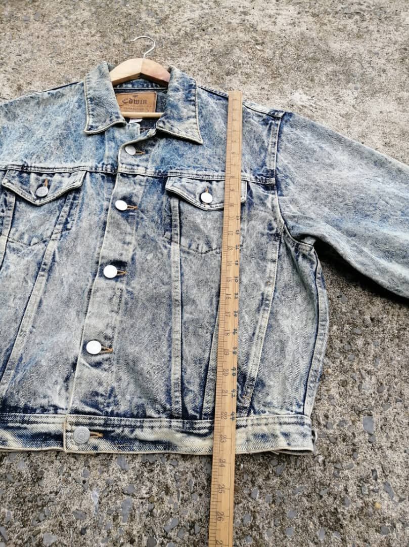Edwin × Vintage Vintage Edwin Nice Style Acid Washed Denim Jacket Size US L / EU 52-54 / 3 - 4 Thumbnail