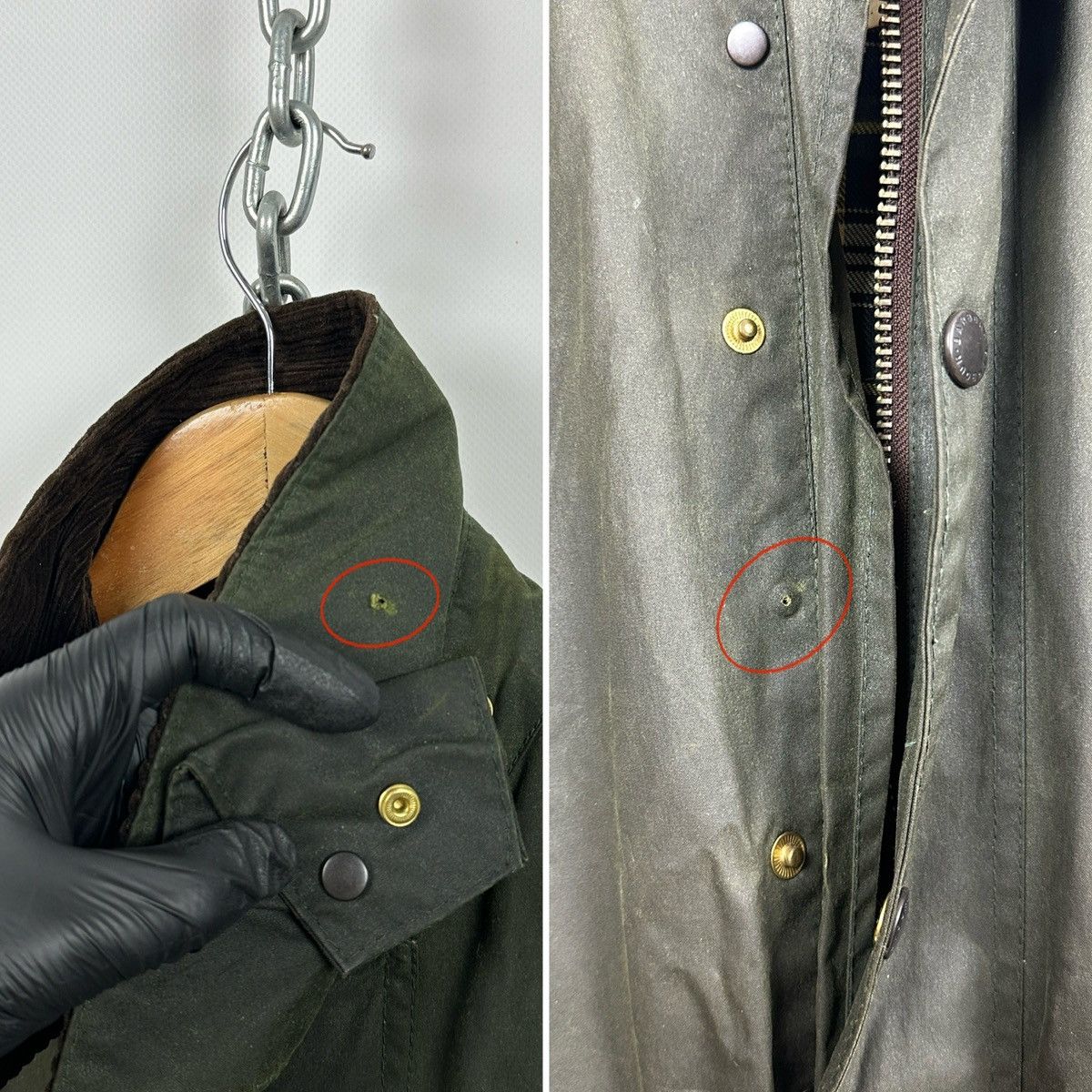 Barbour Vintage Barbour Gamefair Waxed Olive Green Coat Jacket Size US S / EU 44-46 / 1 - 25 Thumbnail