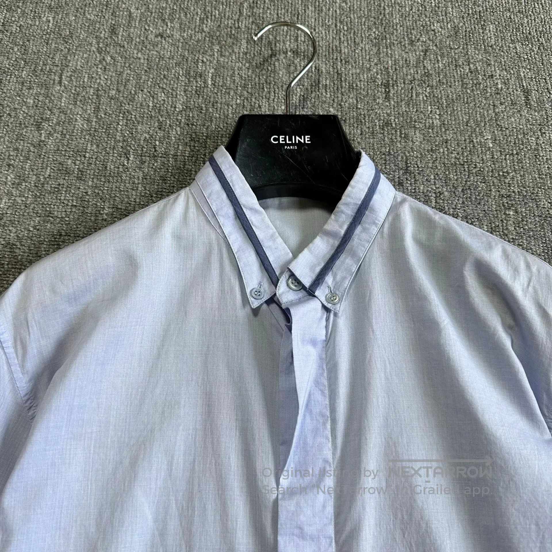 Dior Dior Haze Blue Collar Panel Shirt. Size M / US 6-8 / IT 42-44 - 2 Thumbnail