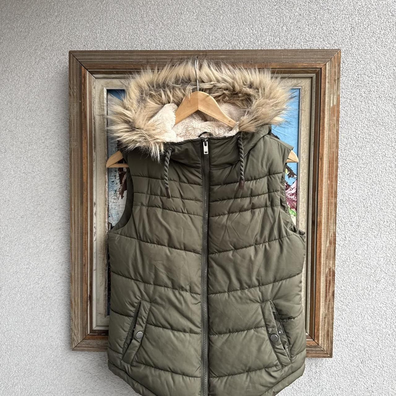 Vintage Vintage Faux Fur Vest Gilet Womans Jacket Green Size S / US 4 / IT 40 - 3 Thumbnail
