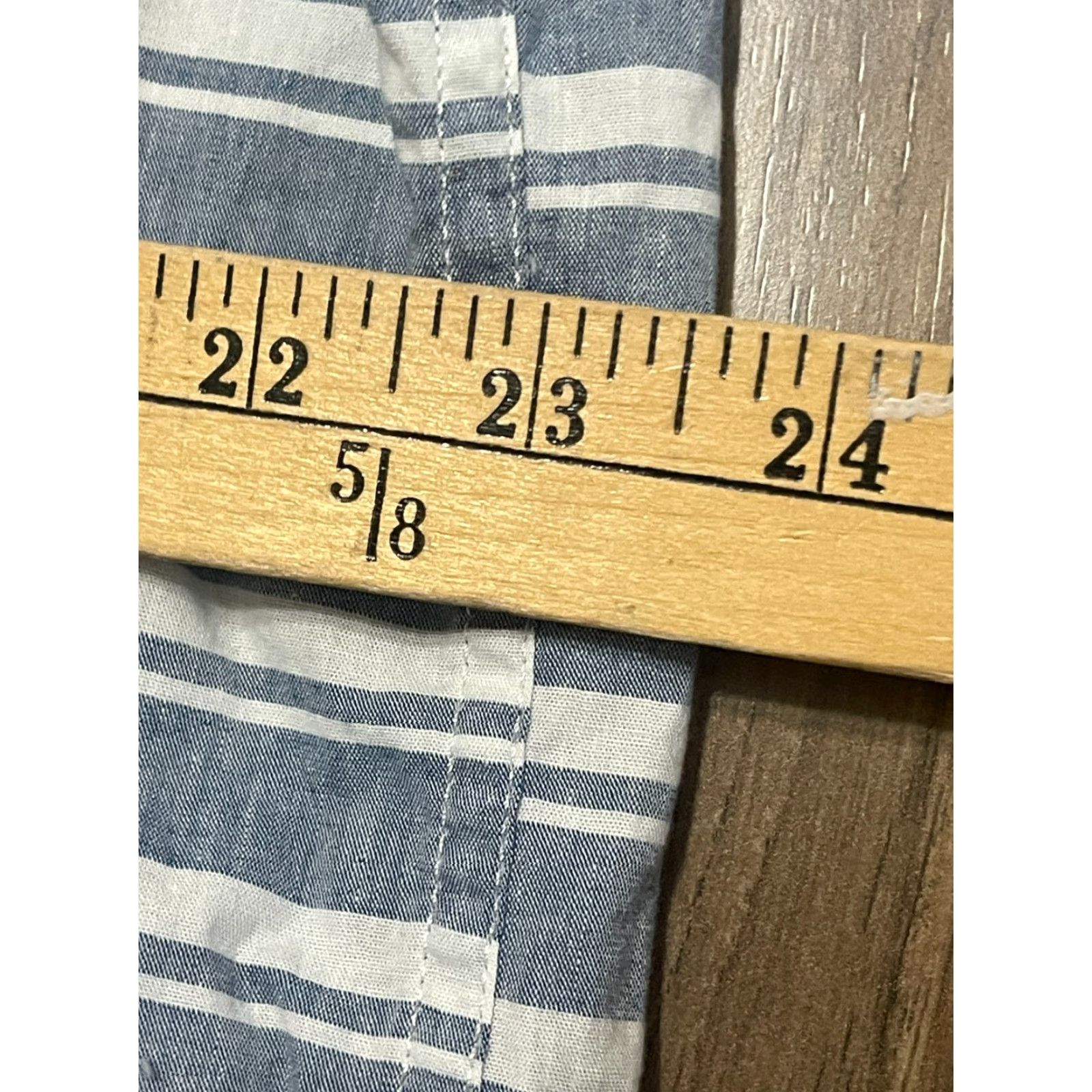 Vintage Sonoma Shirt Men's XXL Blue White Striped Button Up Perfect Length Shirt Size US XXL / EU 58 / 5 - 3 Thumbnail