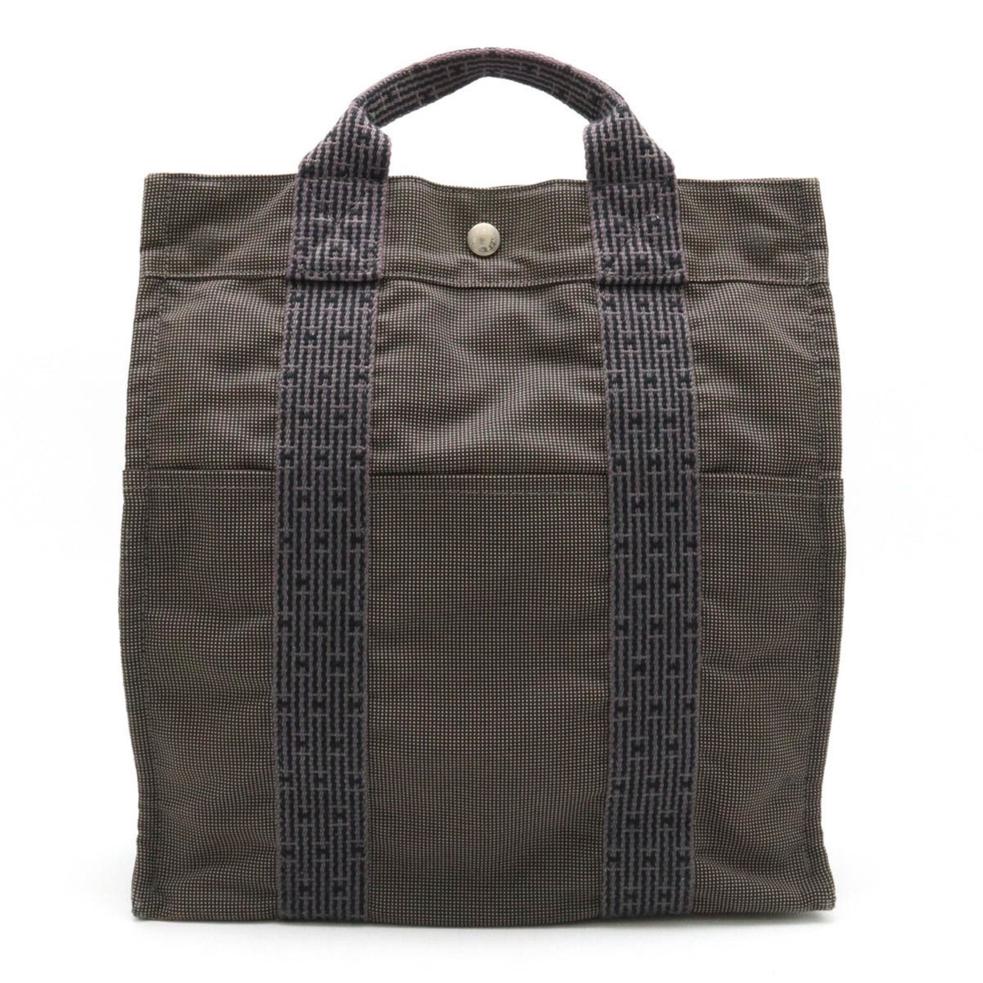 image of Hermes Air Line Sacado Mm Rucksack Backpack Shoulder Bag Canvas Grey, Women's