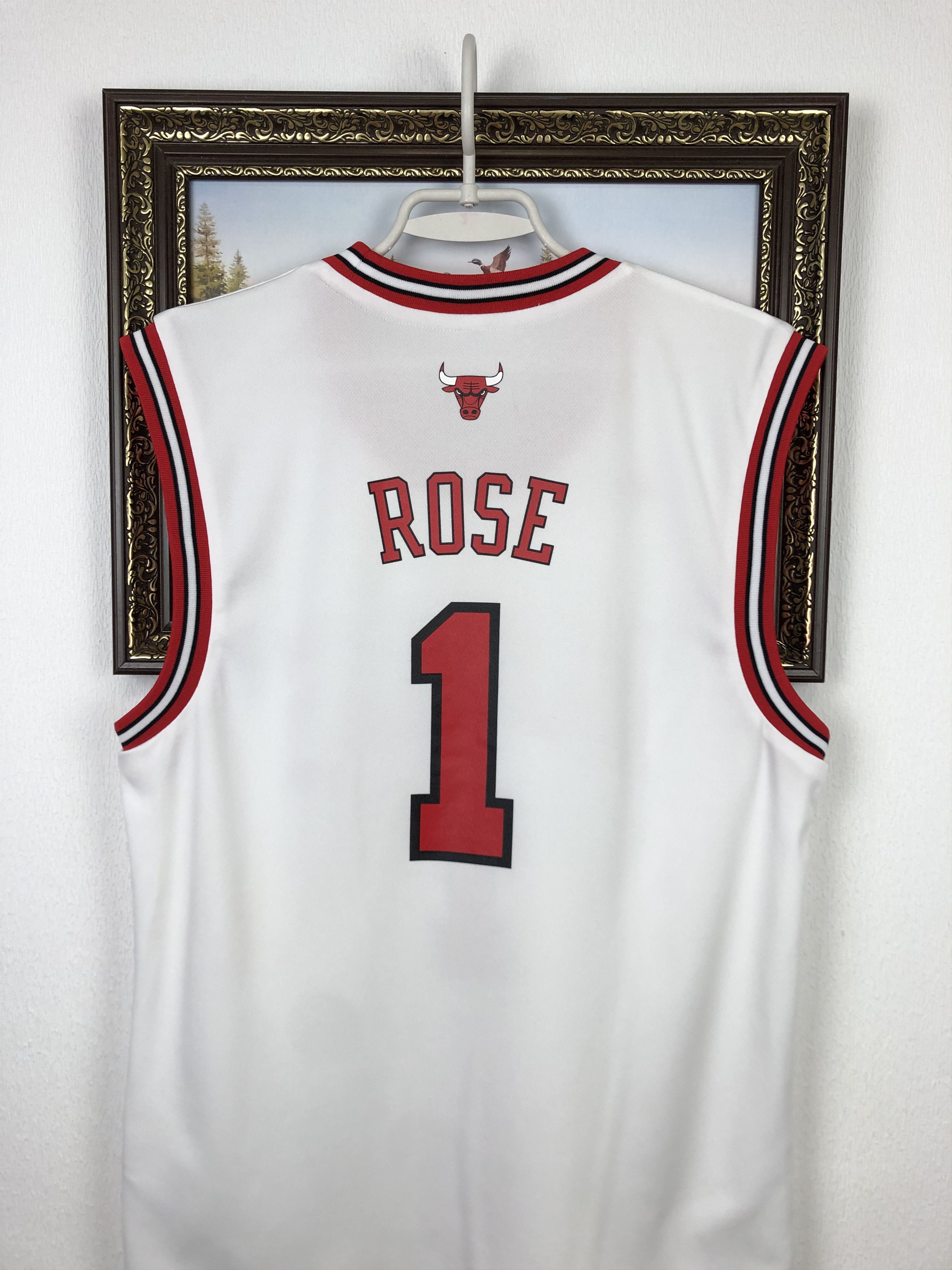 Adidas Adidas White Chicago Bulls Derrick Rose NBA Jersey Shirt Tee Size US S / EU 44-46 / 1 - 12 Thumbnail
