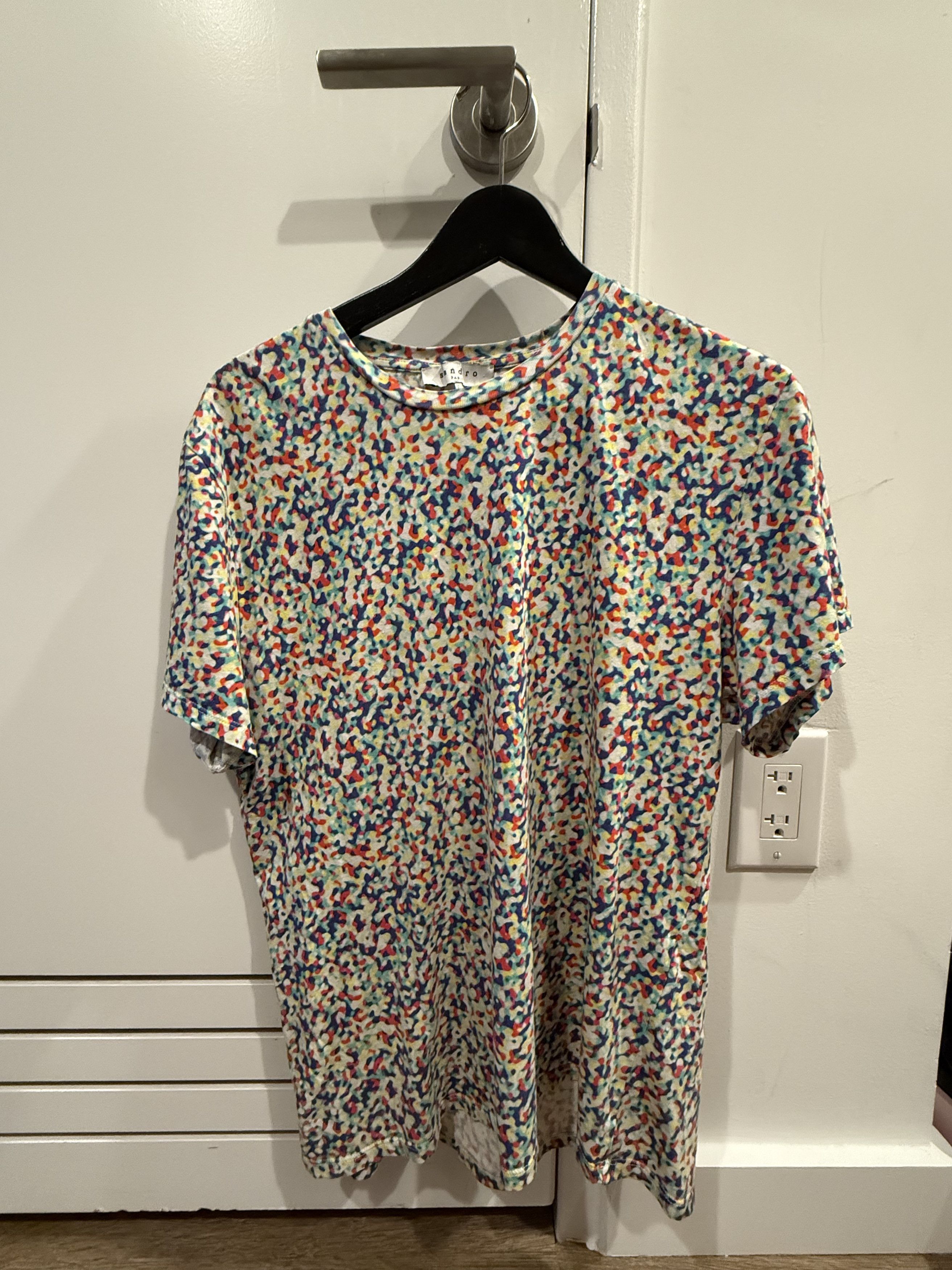 Sandro Sandro Multi color Tee shirt super rare Size US M / EU 48-50 / 2 - 1 Thumbnail