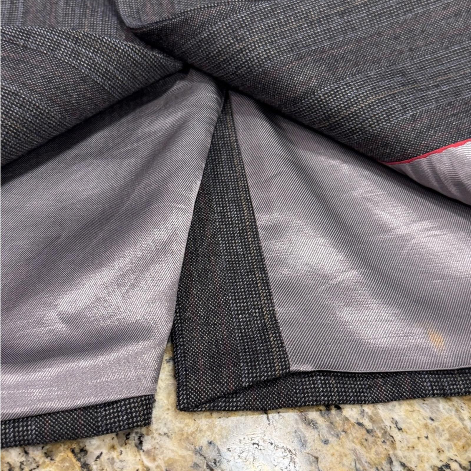 Other Pure Wool men’s black, gray & white classic knit suit blazer Size 40R - 5 Thumbnail
