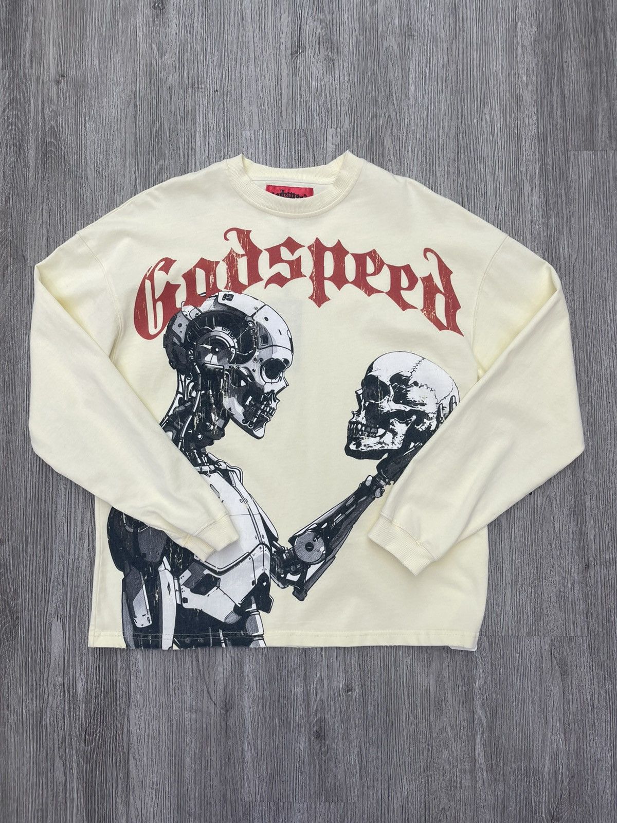 Godspeed Godspeed “human vs ai” longsleeve (bone) Size US XS / EU 42 / 0 - 1 Thumbnail