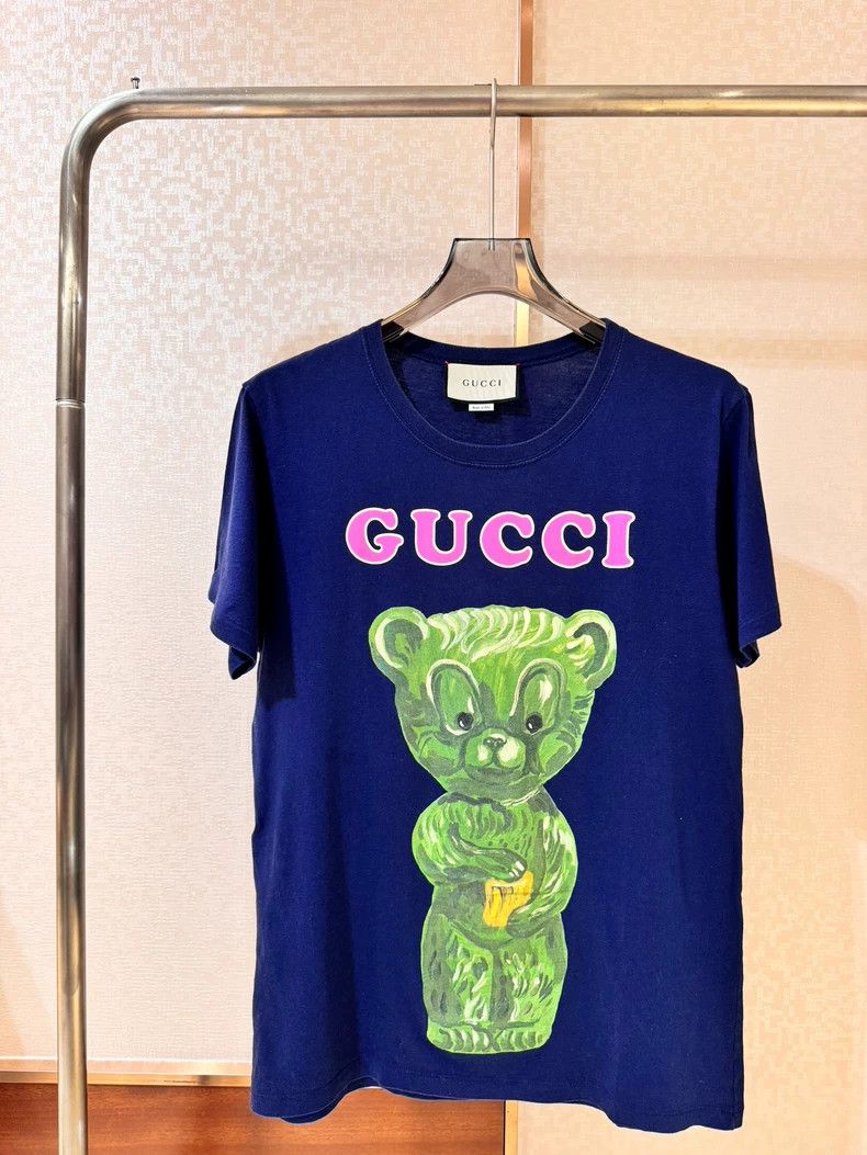 Gucci Gucci Short-sleeved electric blue fluorescent green bear T- Size US XS / EU 42 / 0 - 1 Thumbnail