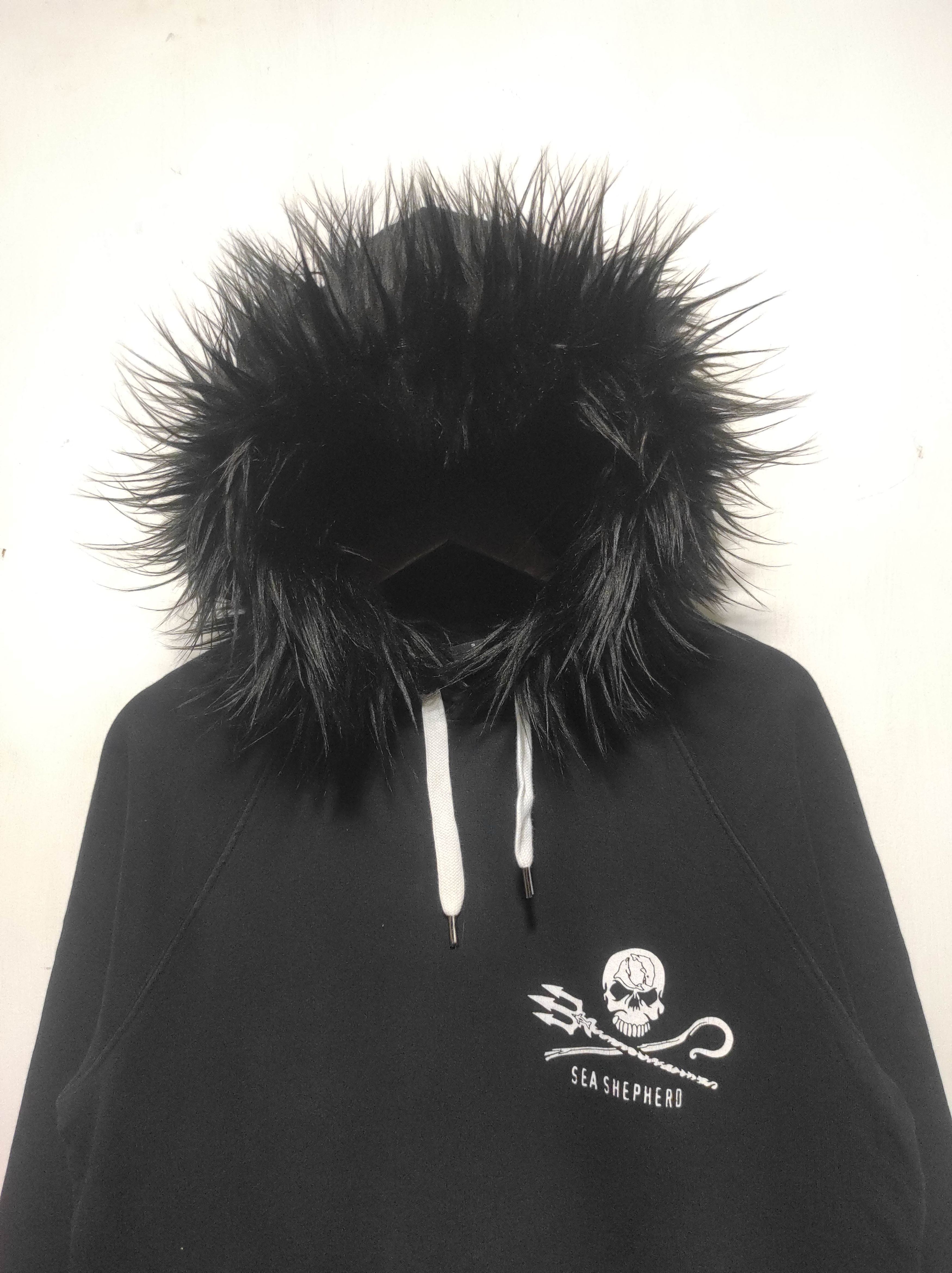 If Six Was Nine Sea Shepherd Skull Fur Hoodie ifsixwasnine lgb style Size US S / EU 44-46 / 1 - 3 Thumbnail
