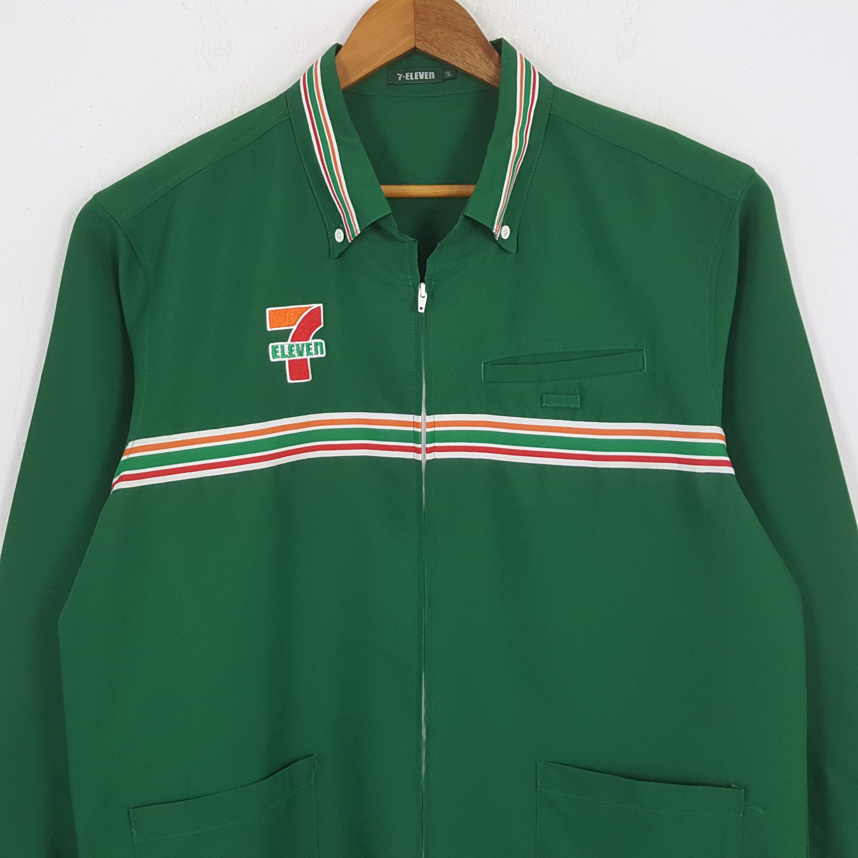 Japanese Brand × Vintage Vintage 7-ELEVEn Japanese Workers Uniform Jacket Size US L / EU 52-54 / 3 - 4 Thumbnail