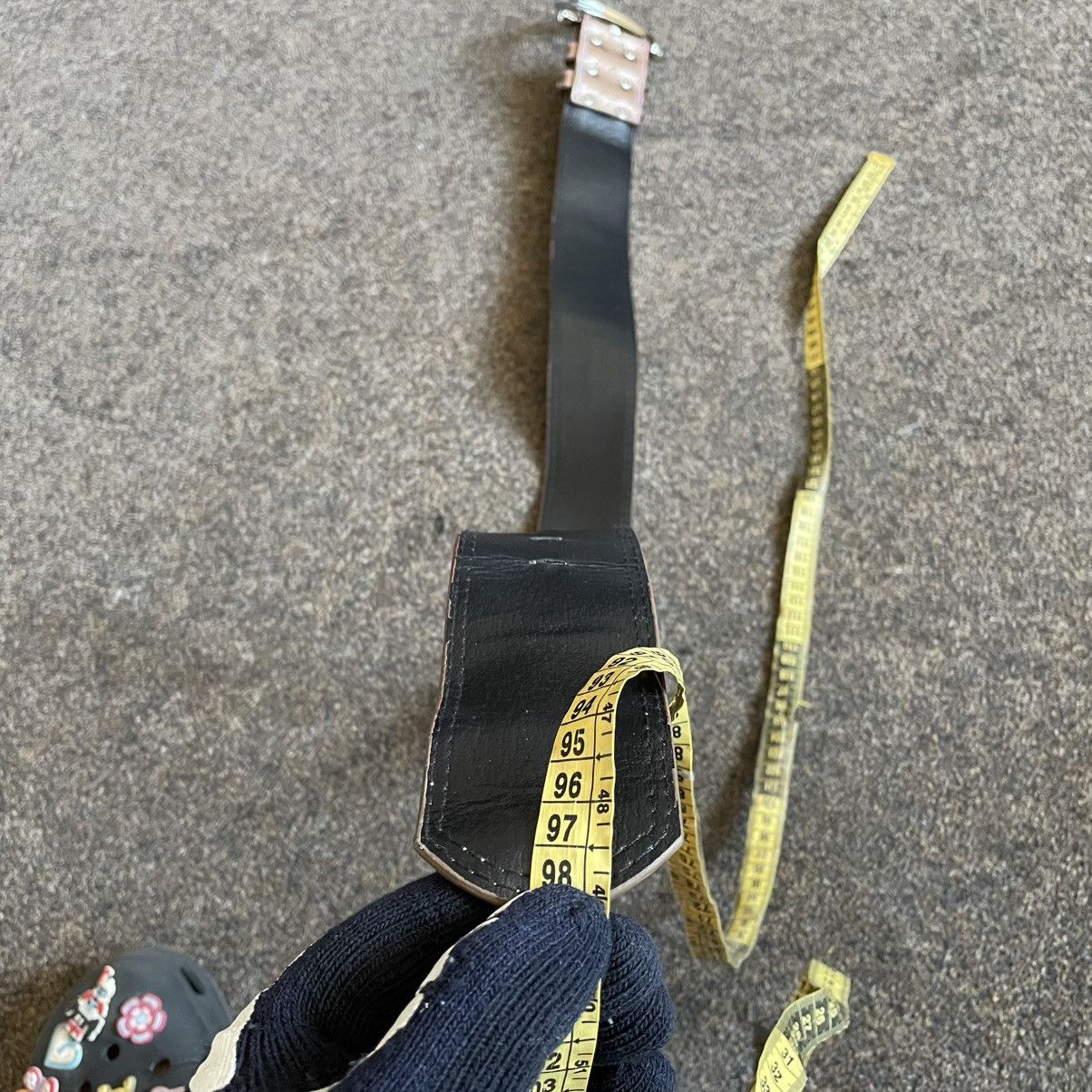 Vintage Vintage 90s Japanese Leather Belt Goth Grunge Archive OS Size ONE SIZE - 6 Thumbnail