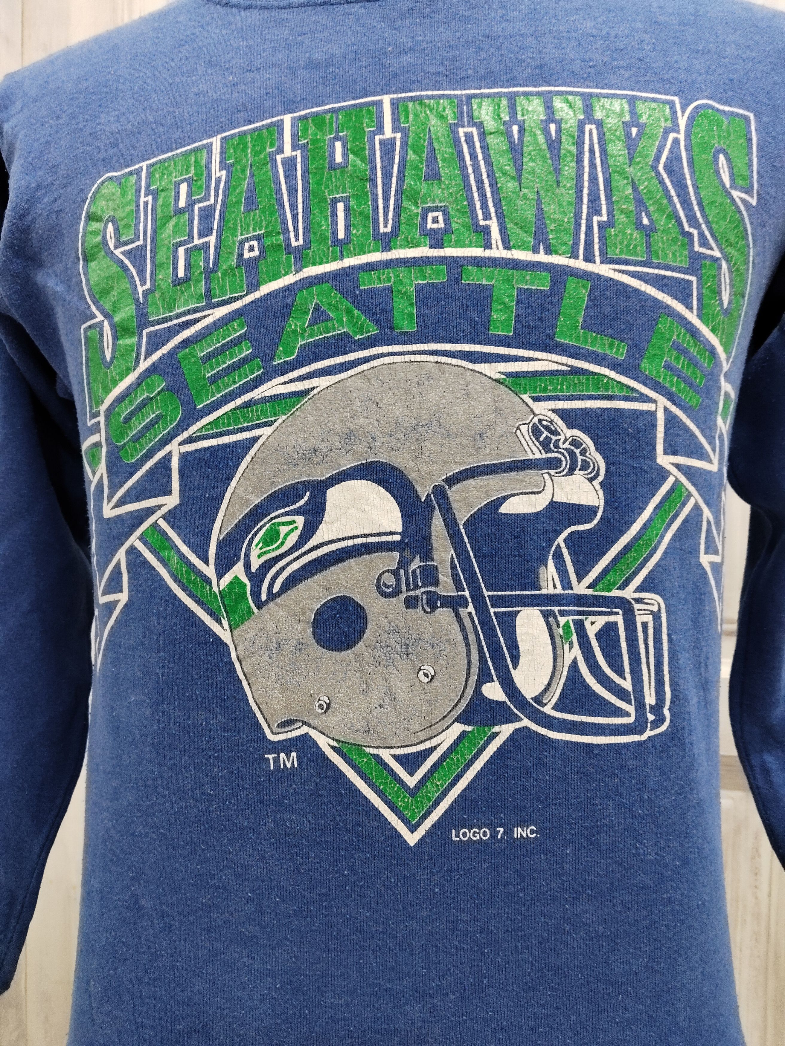 Salem Sportswear × Seven 7 × Vintage Vintage 90s Seahawks Seattle Rugby Team Sweatshirt Size US S / EU 44-46 / 1 - 3 Thumbnail