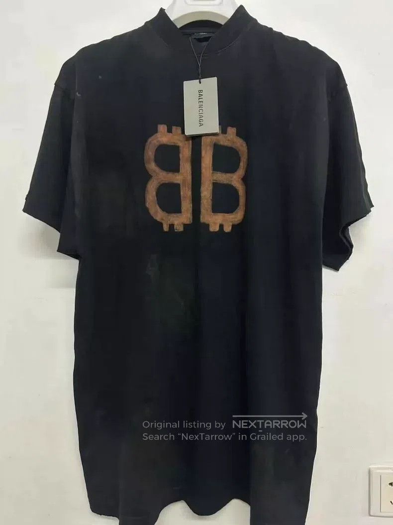 Balenciaga Balenciaga Bitcoin short-sleeved T-shirt Size US S / EU 44-46 / 1 - 1 Thumbnail