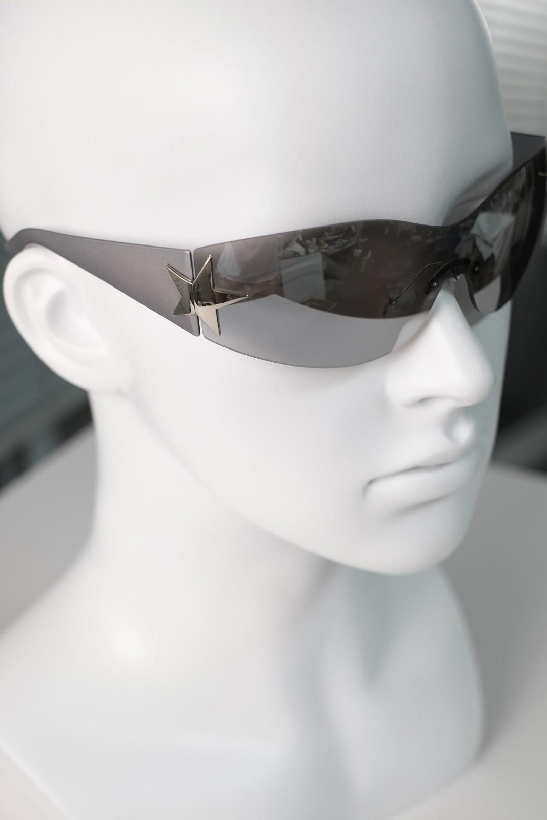 Other Y2k Vtg Avant Garde Cyber Punk Sliver Sunglasses Unisex OS Size ONE SIZE - 6 Thumbnail