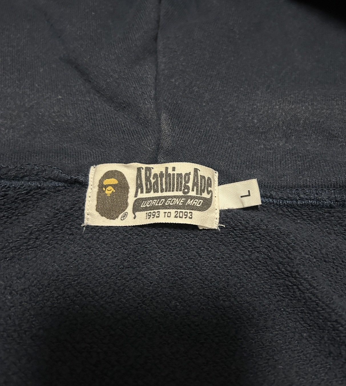 Bape Bape Navy Multi Patch Shark Full Zip Hoodie Size US L / EU 52-54 / 3 - 6 Thumbnail