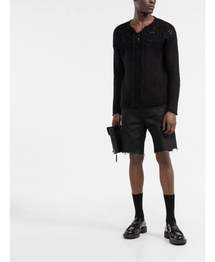 Saint Laurent Paris o1y0325 Denim Short in Black Size US 30 / EU 46 - 5 Thumbnail