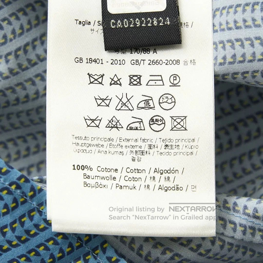 Fendi Fendi Men's All-over Print Long-sleeve Shirt. Size US M / EU 48-50 / 2 - 7 Thumbnail