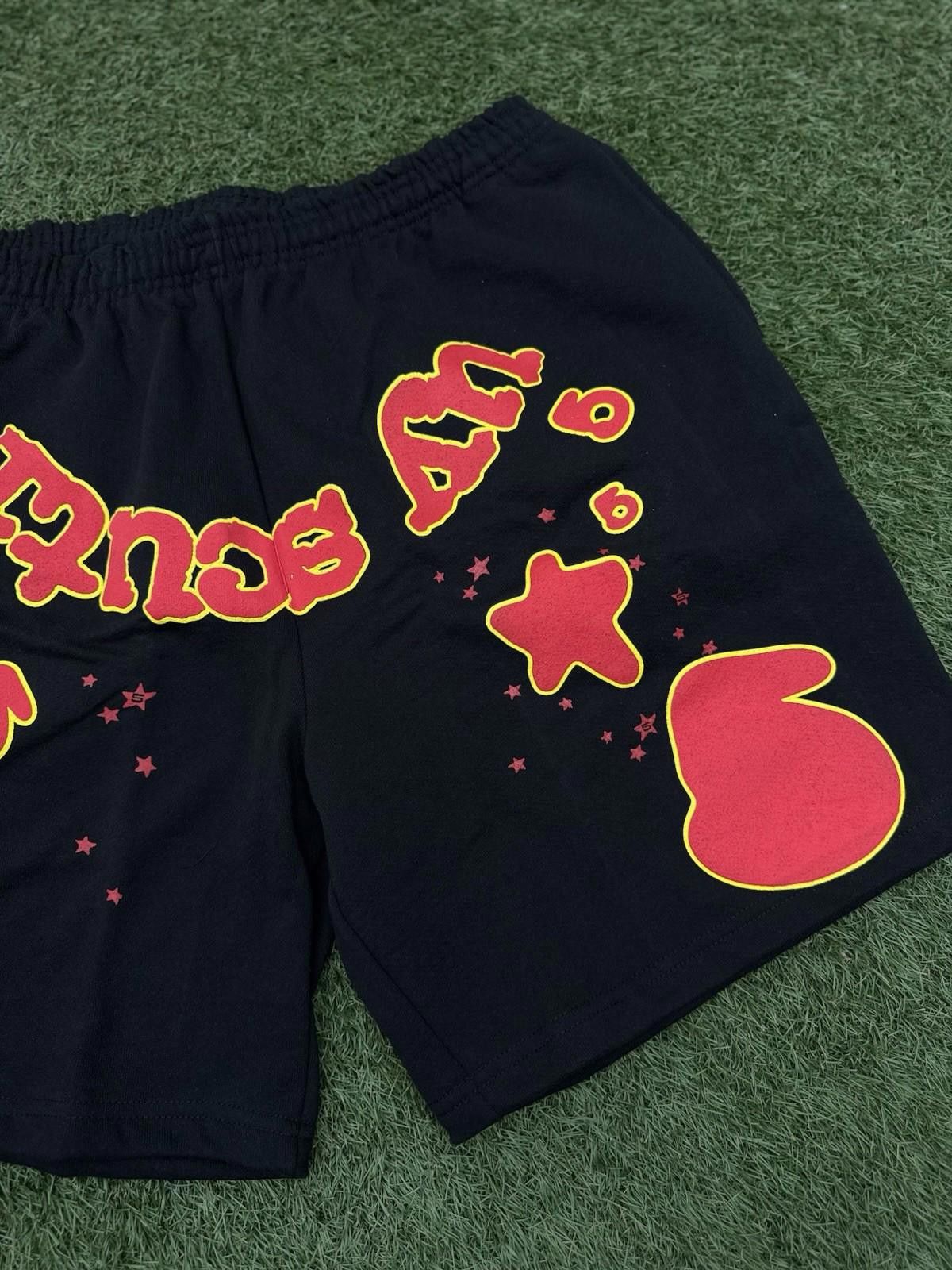 Sp5der Sp5der OG Web V2 Phantom Sweatshort “Black Red” Brand New XL Size US 36 / EU 52 - 3 Thumbnail