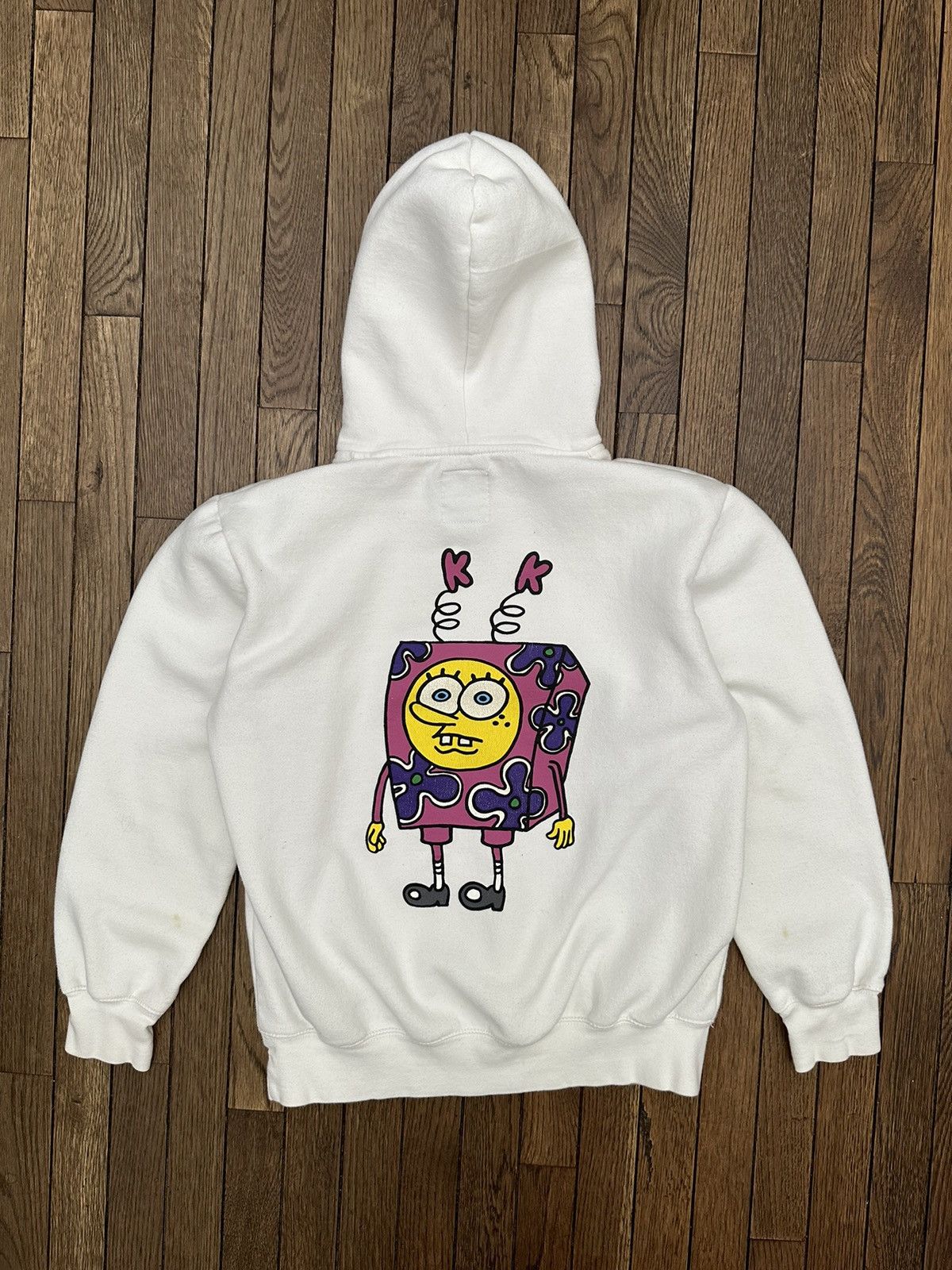 Market Chinatown Market x SpongeBob White Flower Logo Hoodie Size US M / EU 48-50 / 2 - 1 Thumbnail