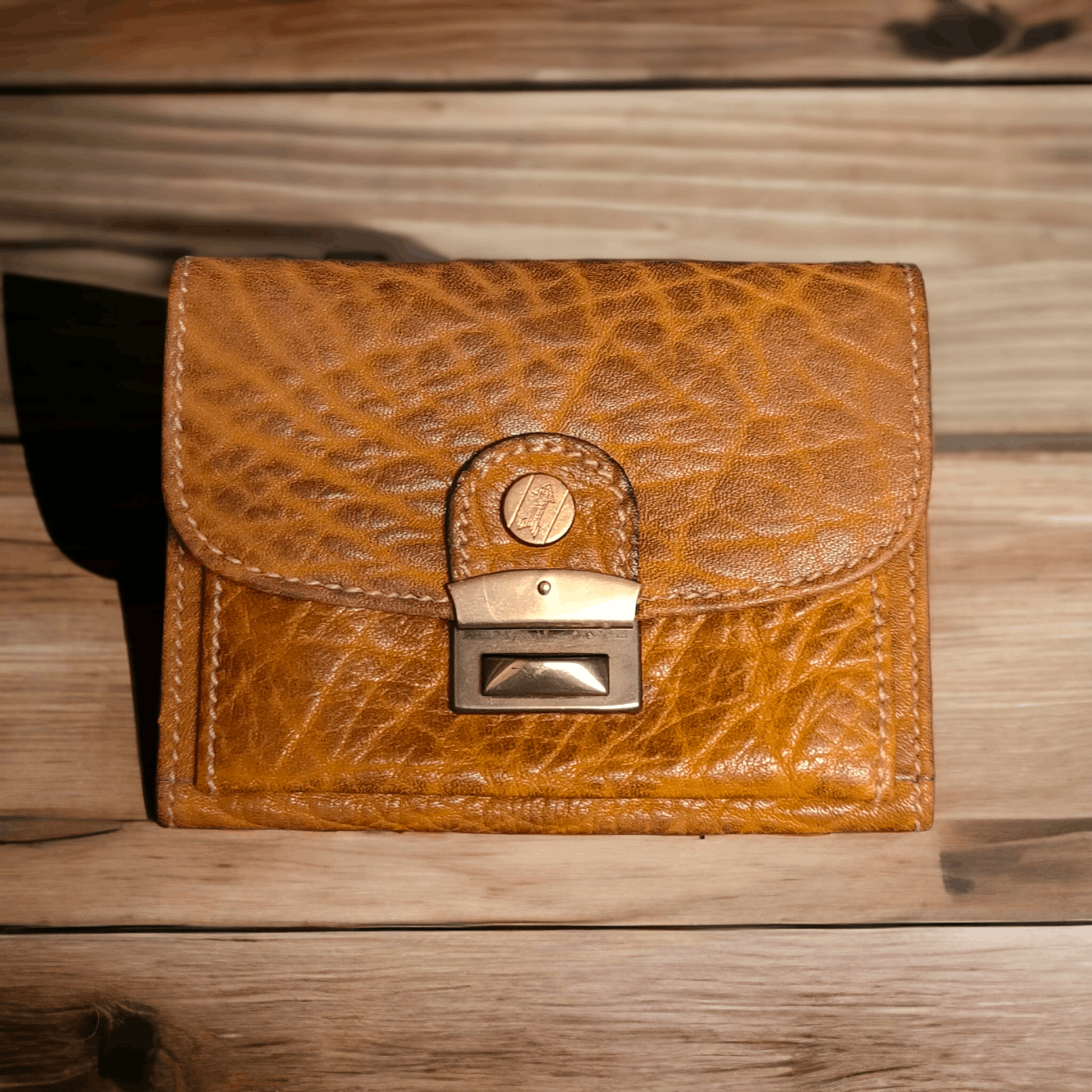 GOLD PFEIL WALLET WEST GERMANY LEATHER