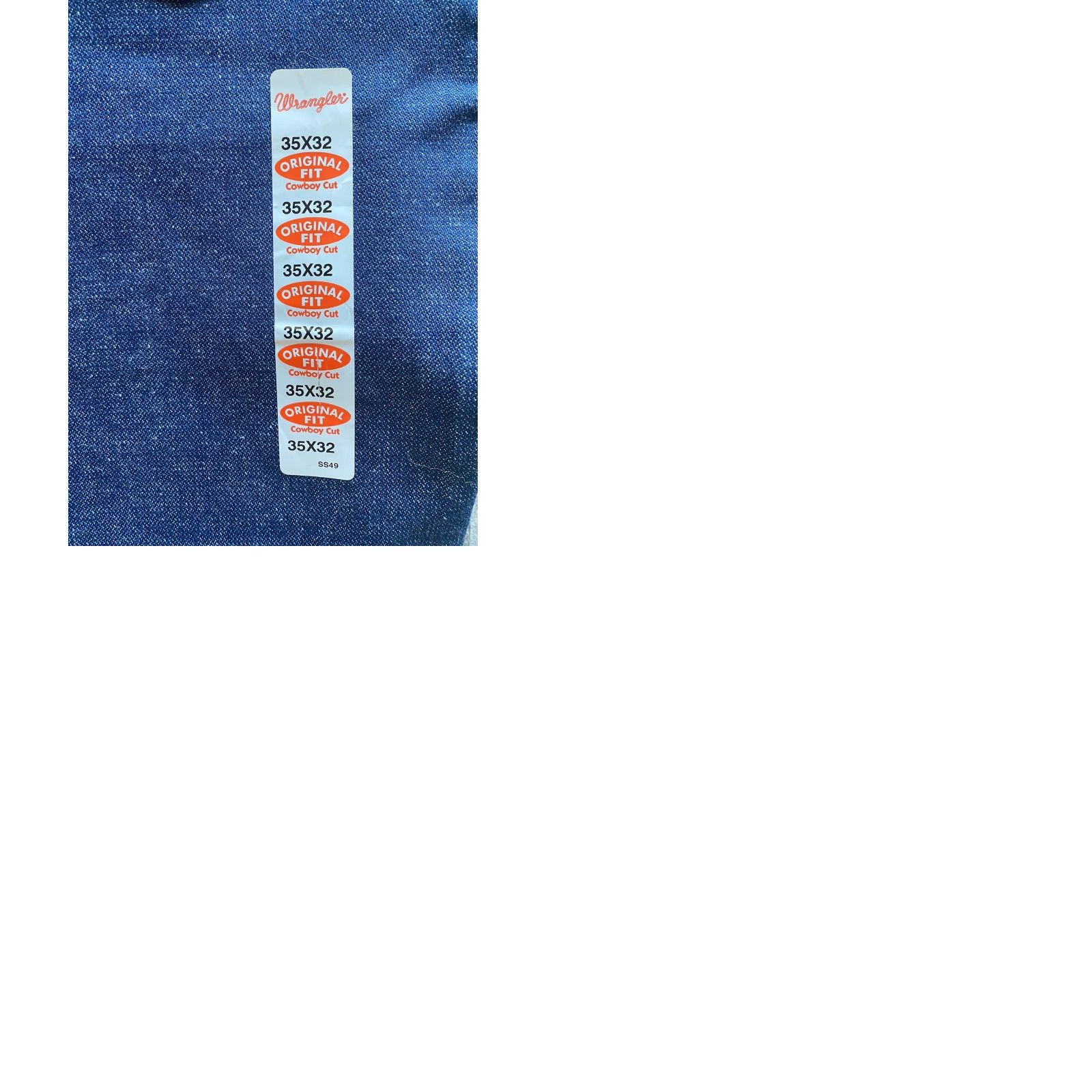 Wrangler Wrangler Cowboy Cut Jeans Men’s 35x32 Blue Original Fit Size US 35 - 9 Thumbnail
