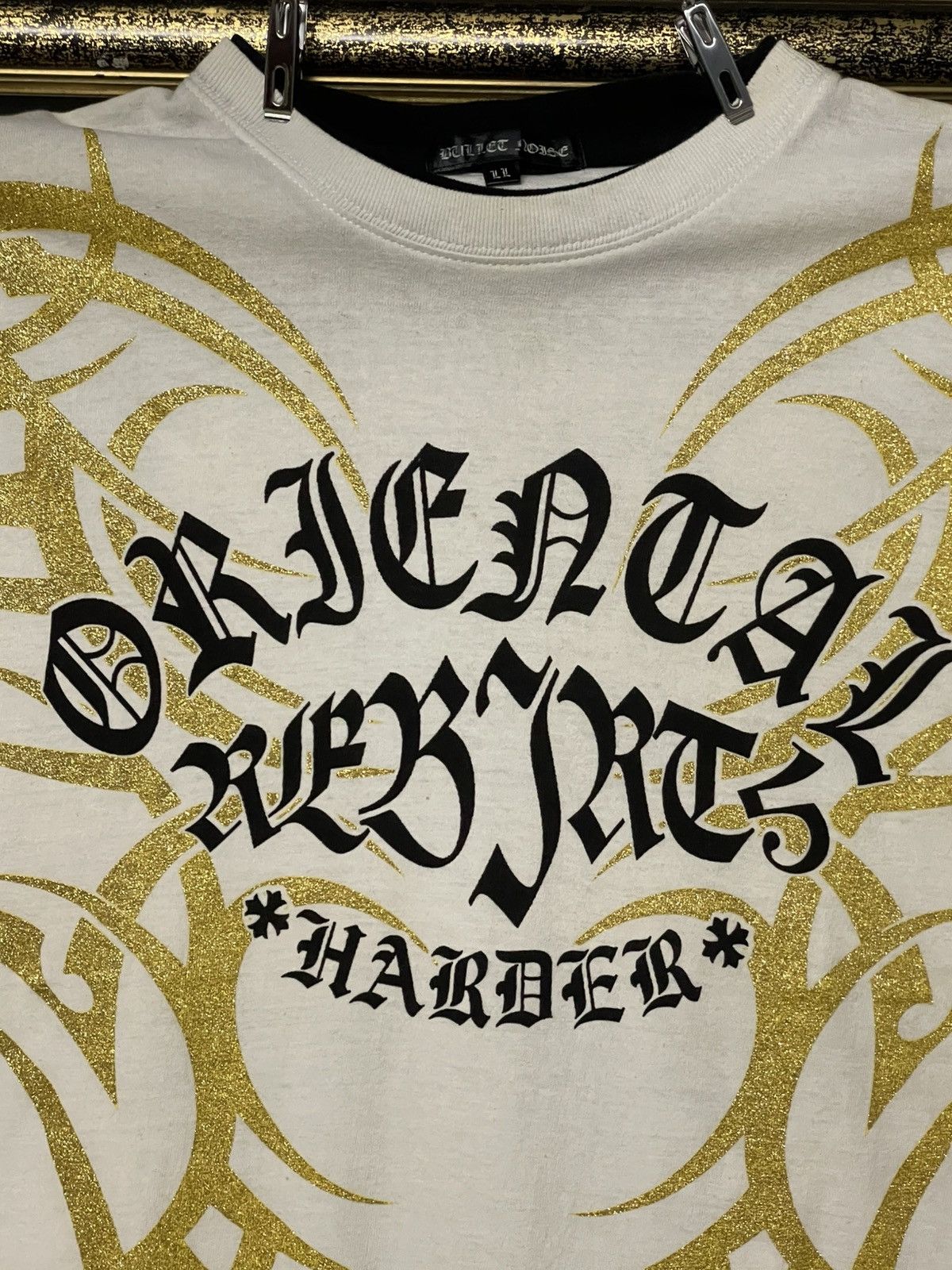 Designer × Japanese Brand × Vintage Vintage 1990s Japan Designer Bullet Noise Rebirth Tribal Tee Size US M / EU 48-50 / 2 - 4 Thumbnail