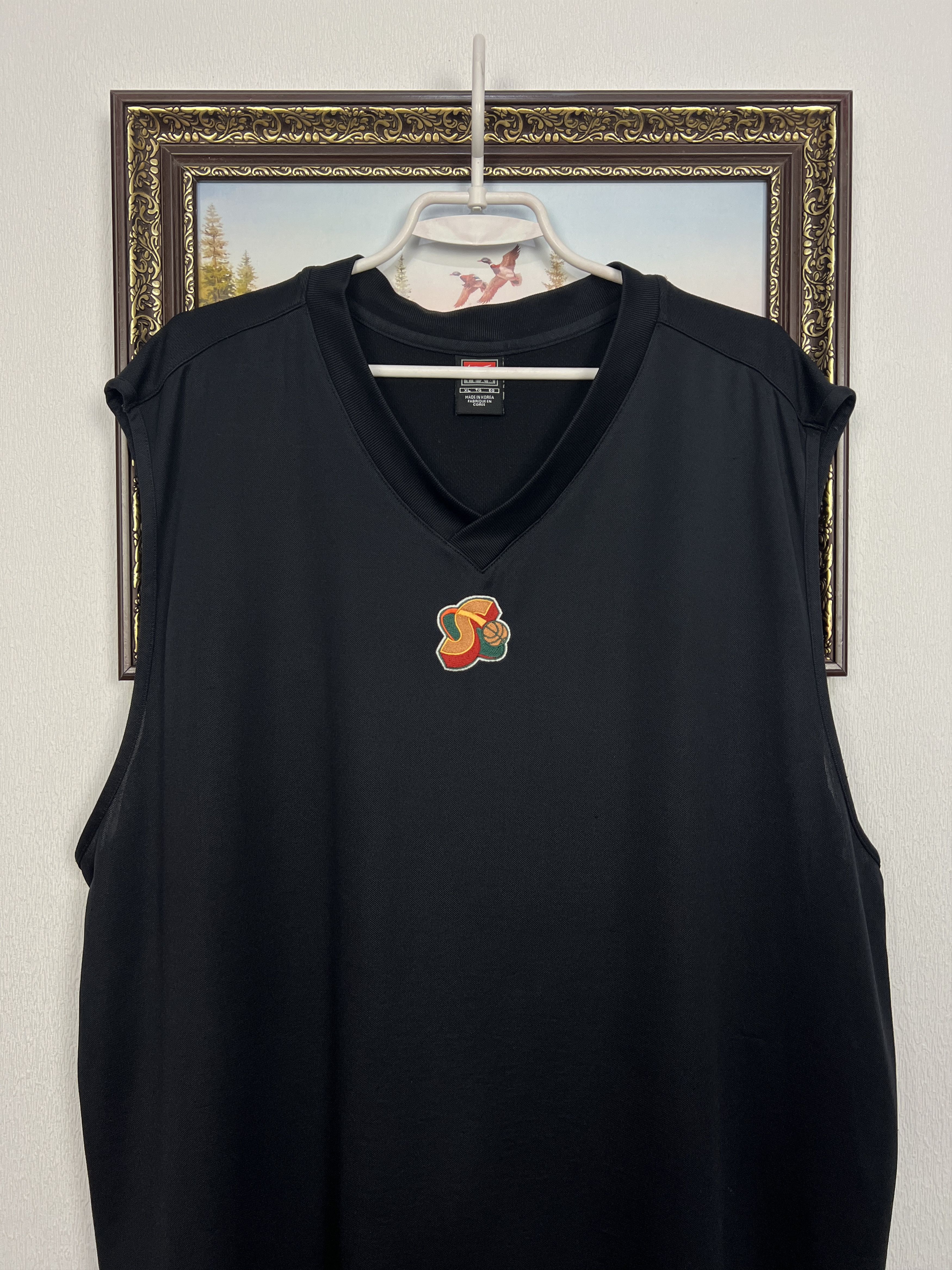 Nike Seattle Sonics Vest Shirt Jersey Shooting Warm Up Trikot Size US XL / EU 56 / 4 - 2 Thumbnail