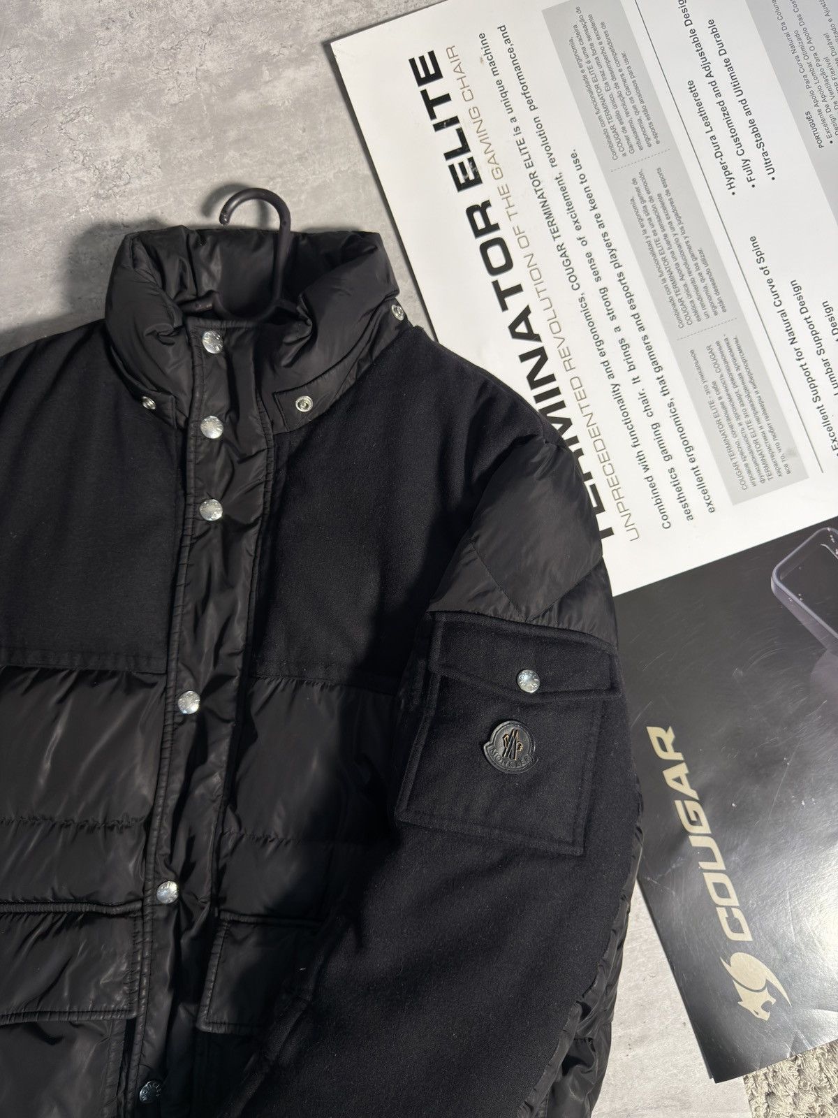 Moncler Moncler Black Down Jacket Wool Panel Puffer Size 6 (XXL) Size US XXL / EU 58 / 5 - 3 Thumbnail