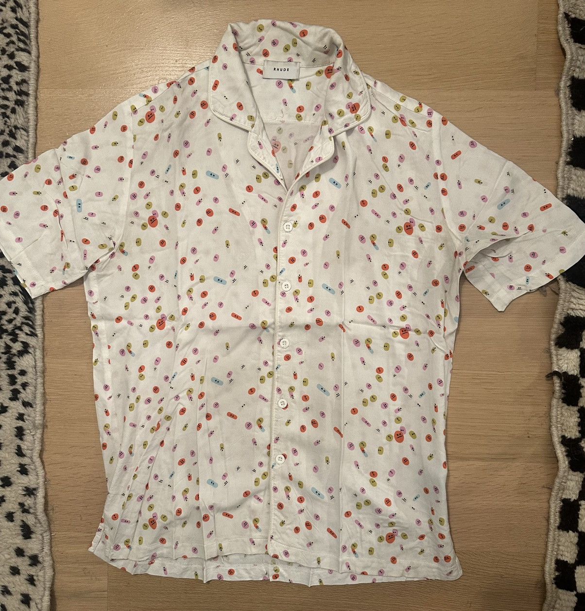 Rhude Pills White Shirt Size US S / EU 44-46 / 1 - 1 Thumbnail