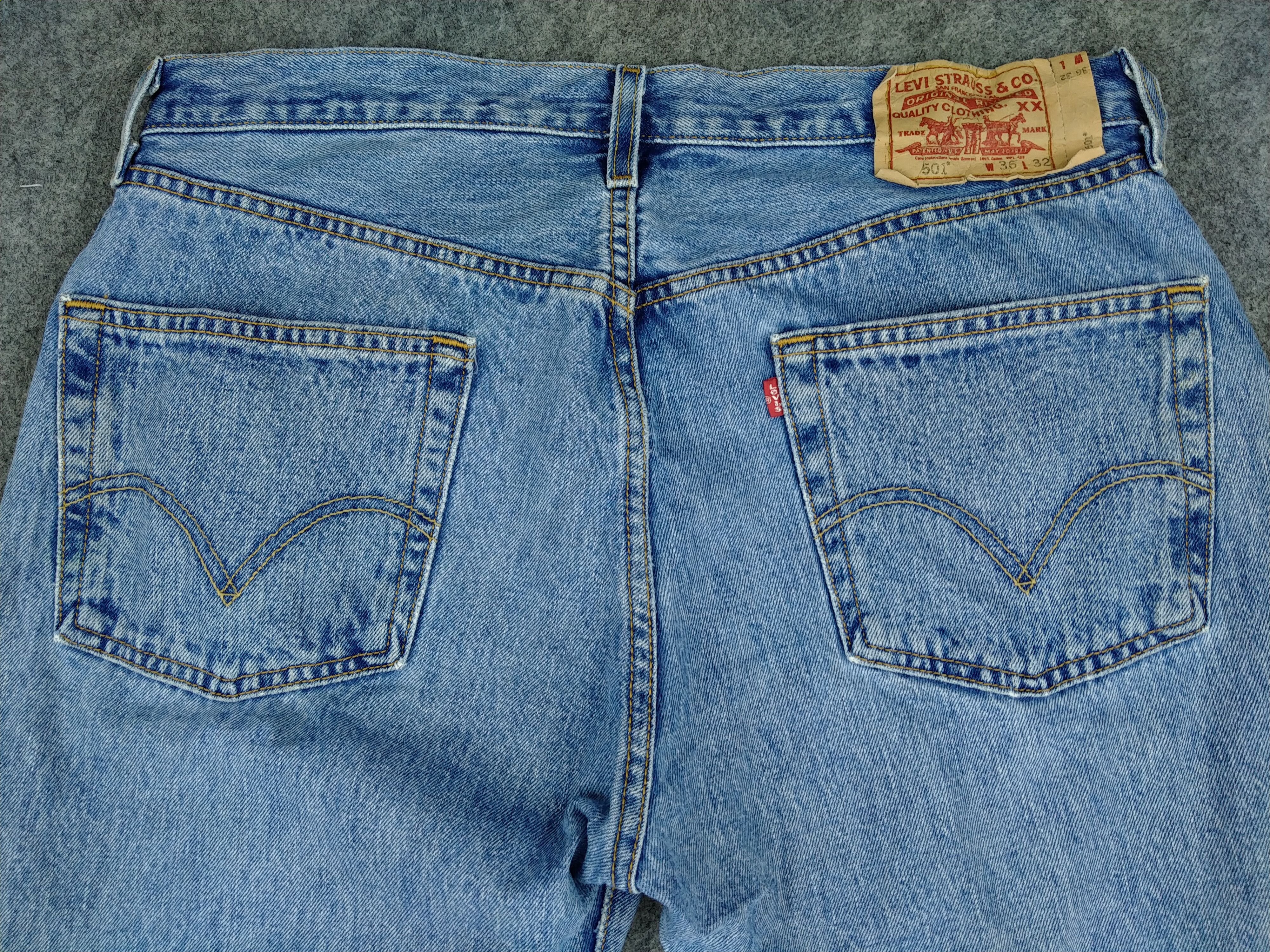 Levi's Blue Wash Vintage Levi's 501 Jeans 34x31 Denim -JN985 Size US 34 / EU 50 - 4 Thumbnail